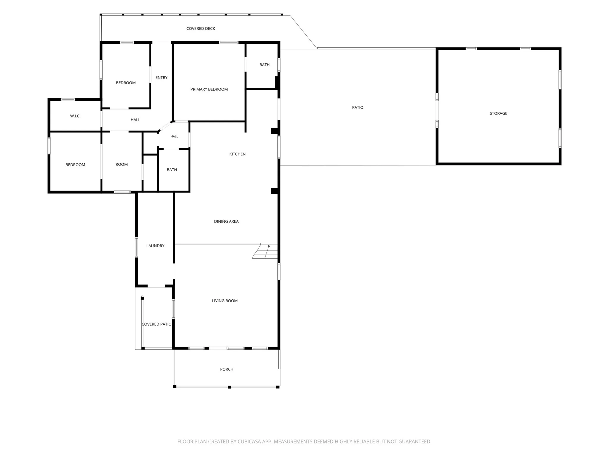 Secondary 2D floor plan illustration showing overall dimensions and property flow.