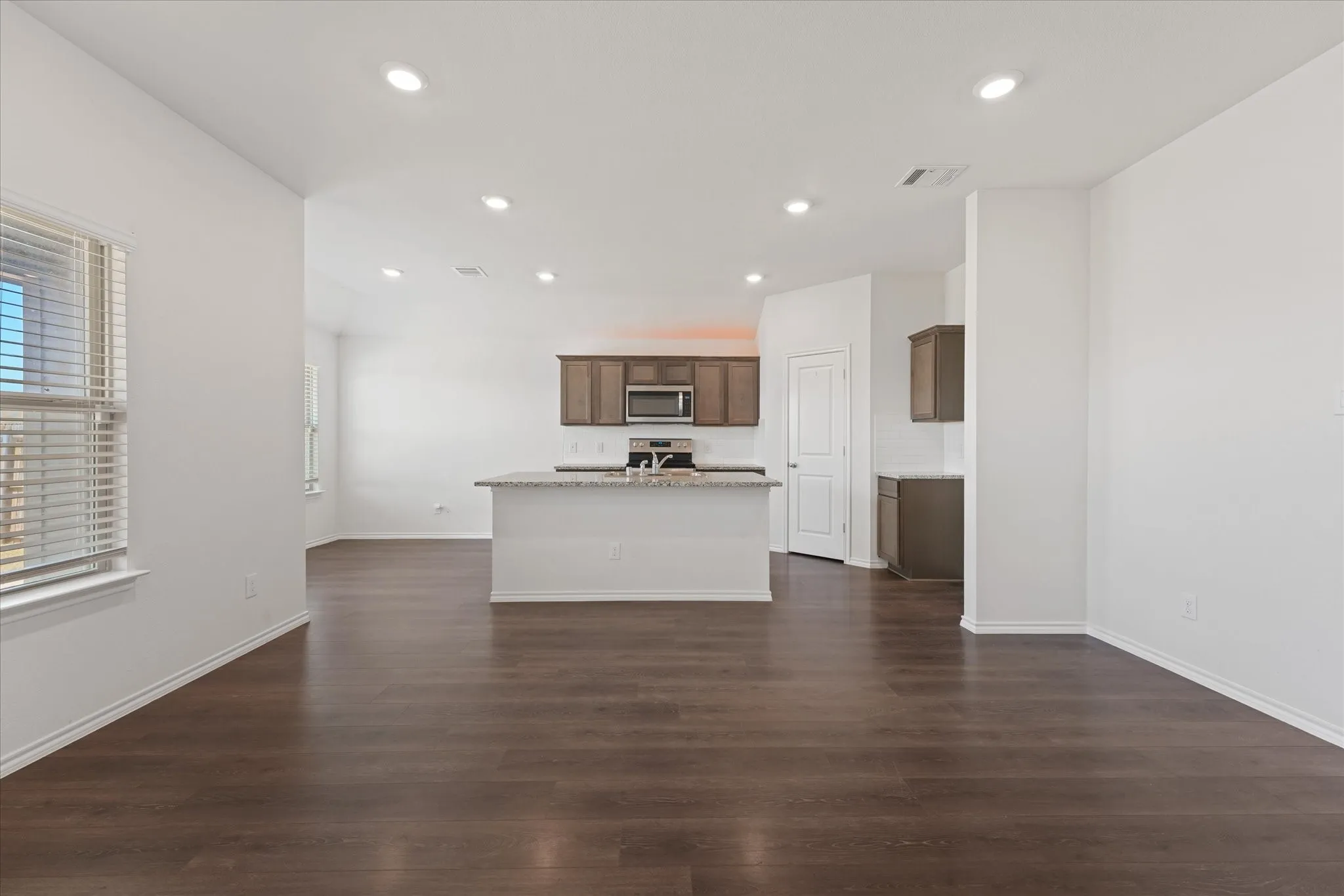 The open concept space all flows together