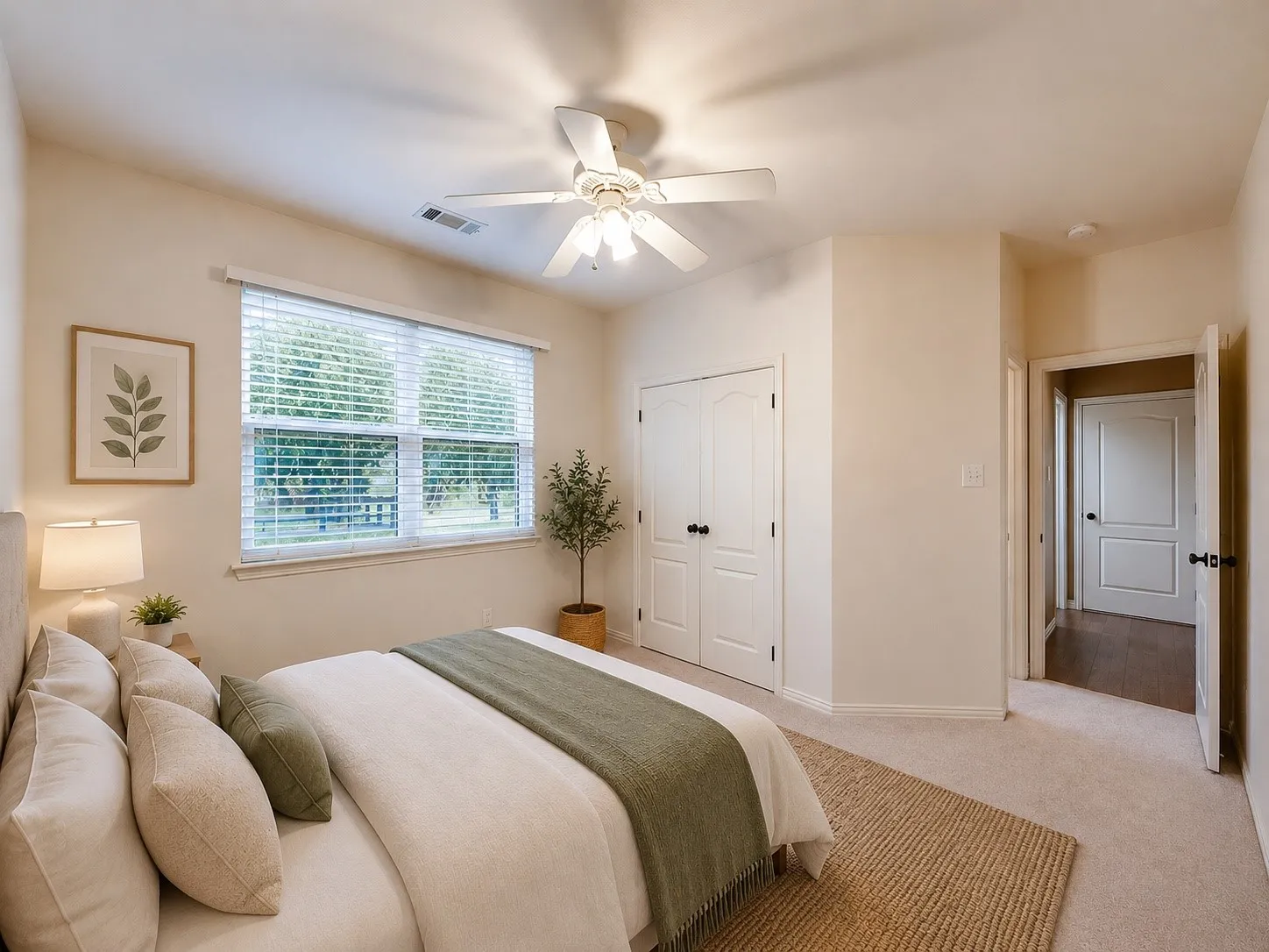 Bedroom - virtually staged to show potential