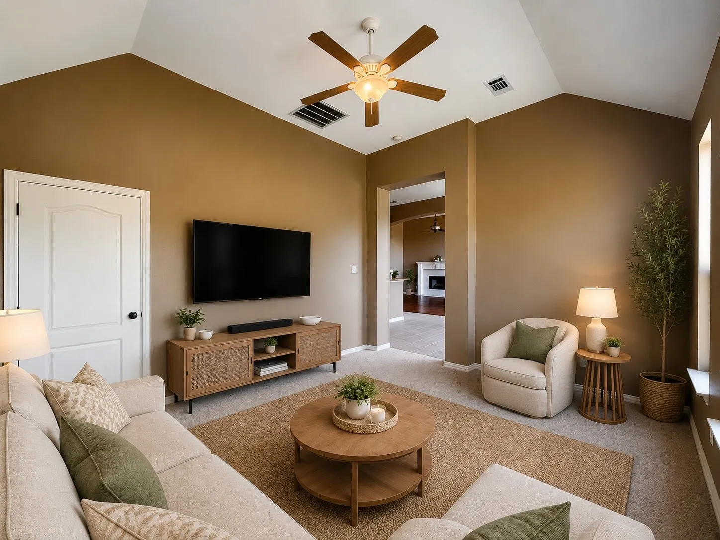 Family Living Area - virtually staged to show potential