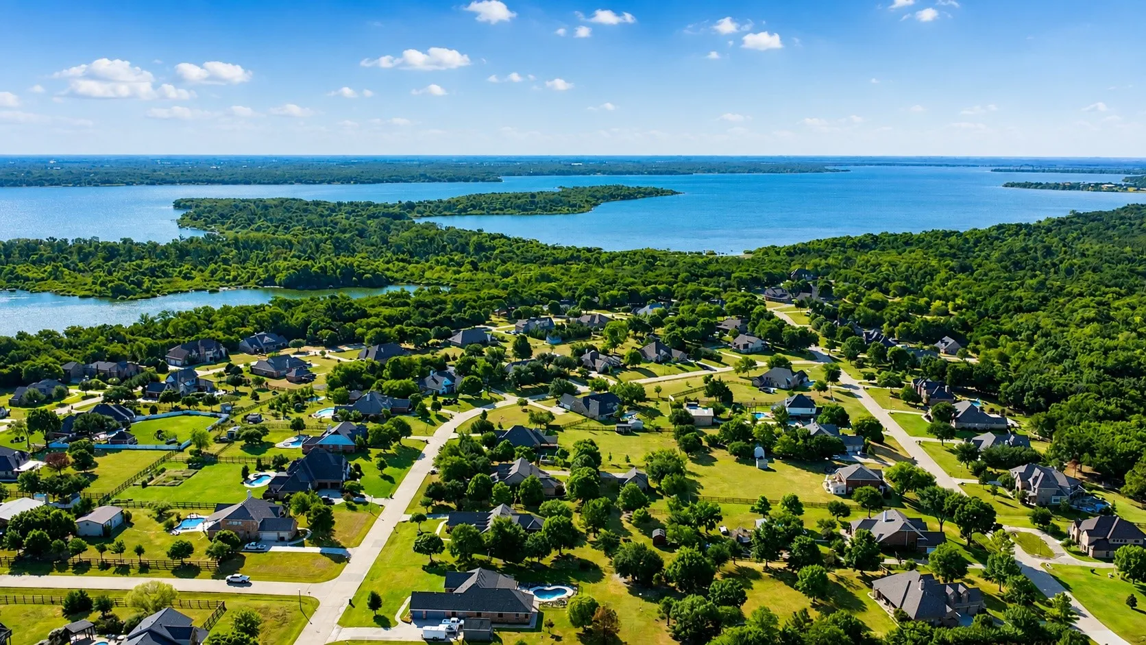 Lakeview Ranch Community and Lake Lewisville