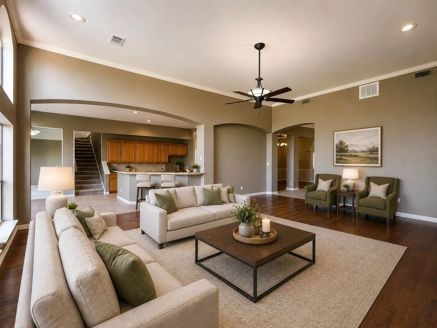 Living Room - virtually staged to show potential