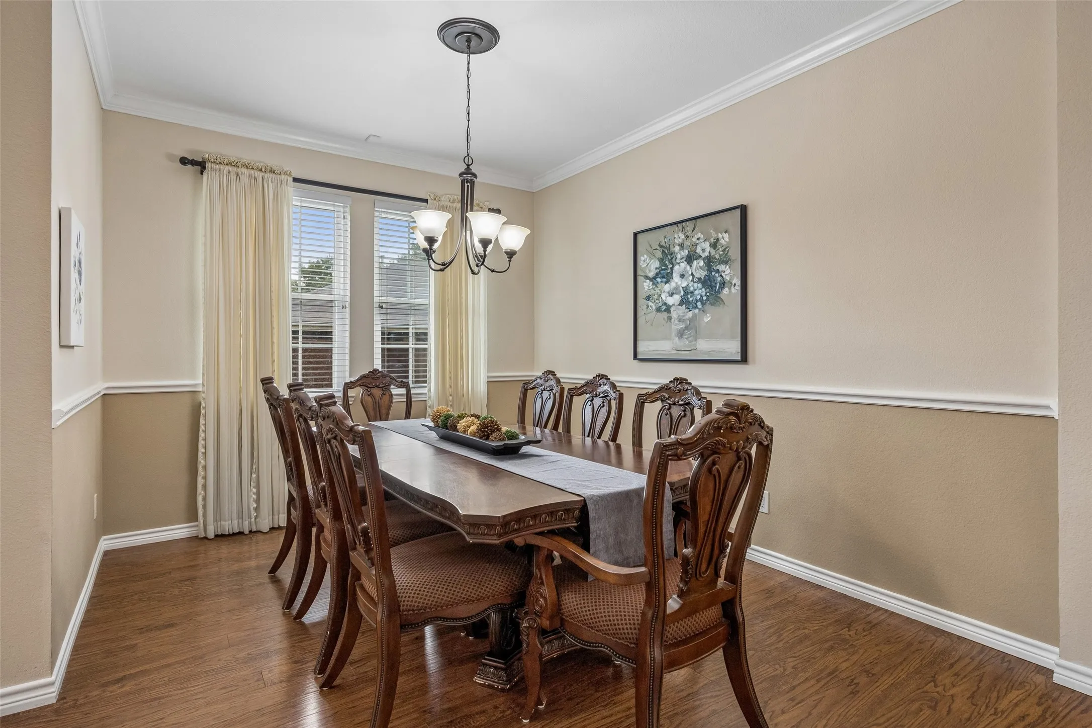 Room to Gather Around the Table - The formal dining room offers the space for a substantial table while still allowing comfortable circulation, making it equally suited to everyday dinners and larger gatherings.