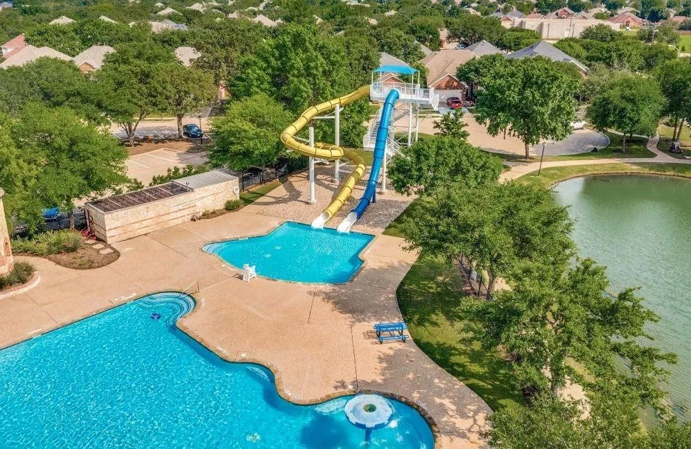 Waterview’s Signature Water Park - Large swimming areas and towering water slides make the community water park one of Waterview’s standout recreational amenities.