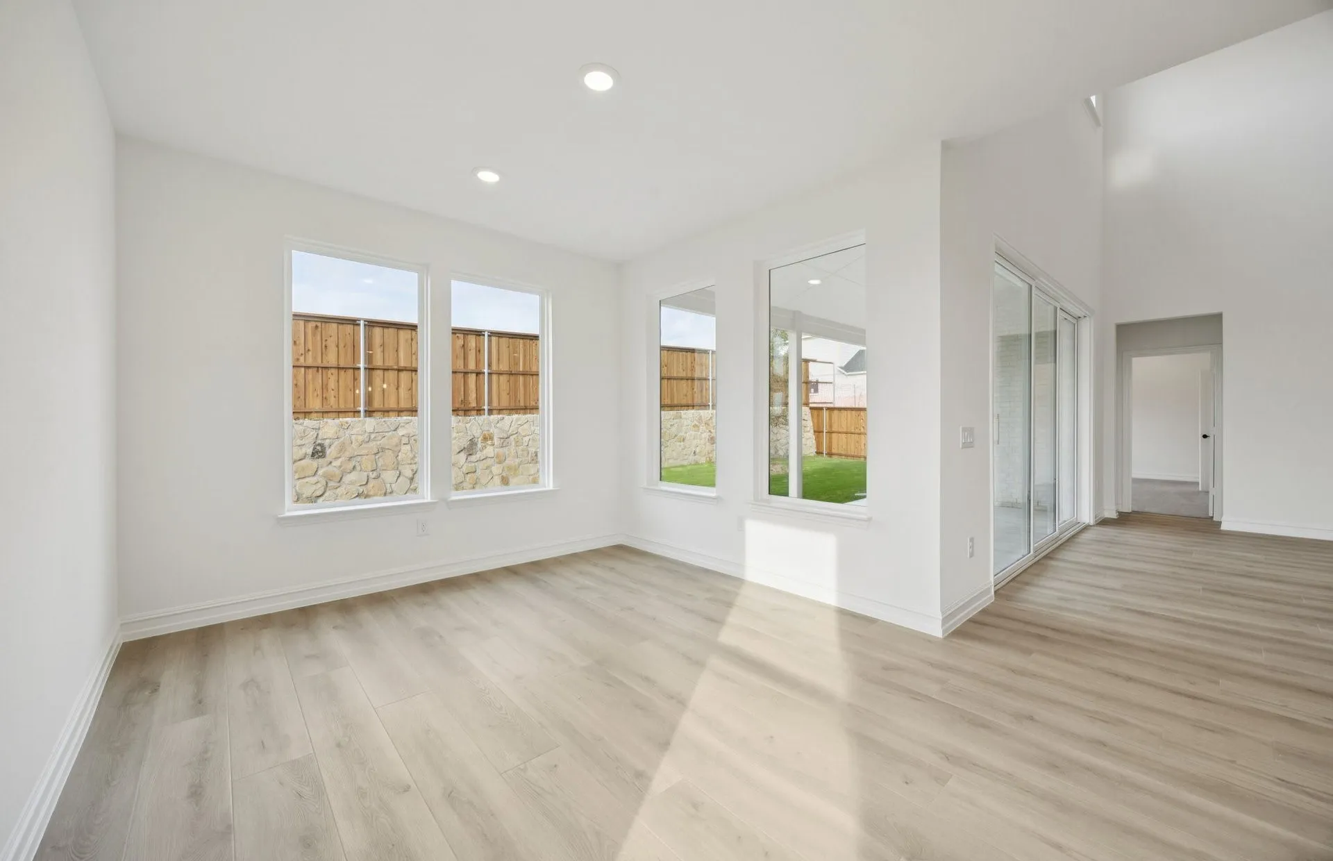 *Floorplan representation, not actual home - Dining area off kitchen with large windows