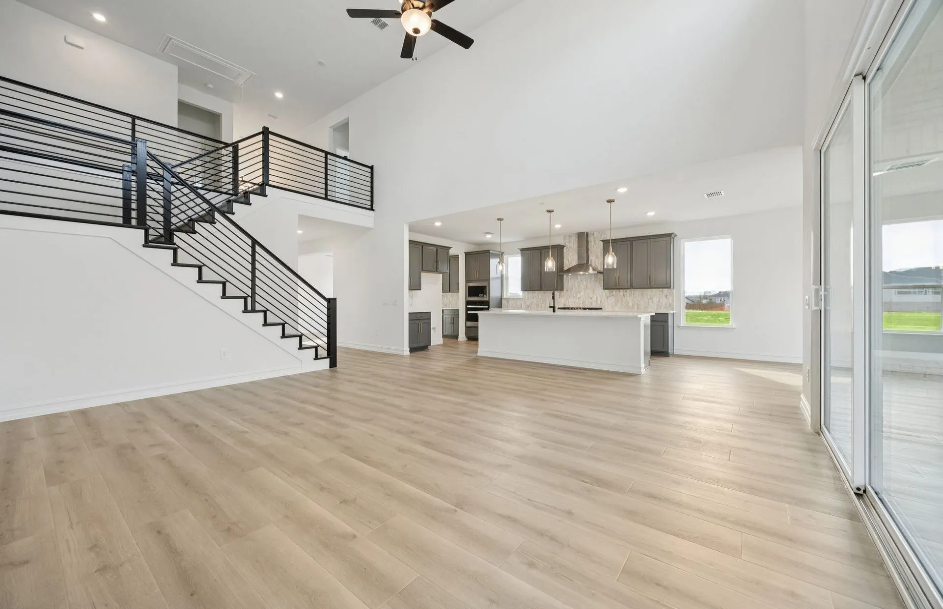 *Floorplan representation, not actual home - Gathering room with view of main living areas