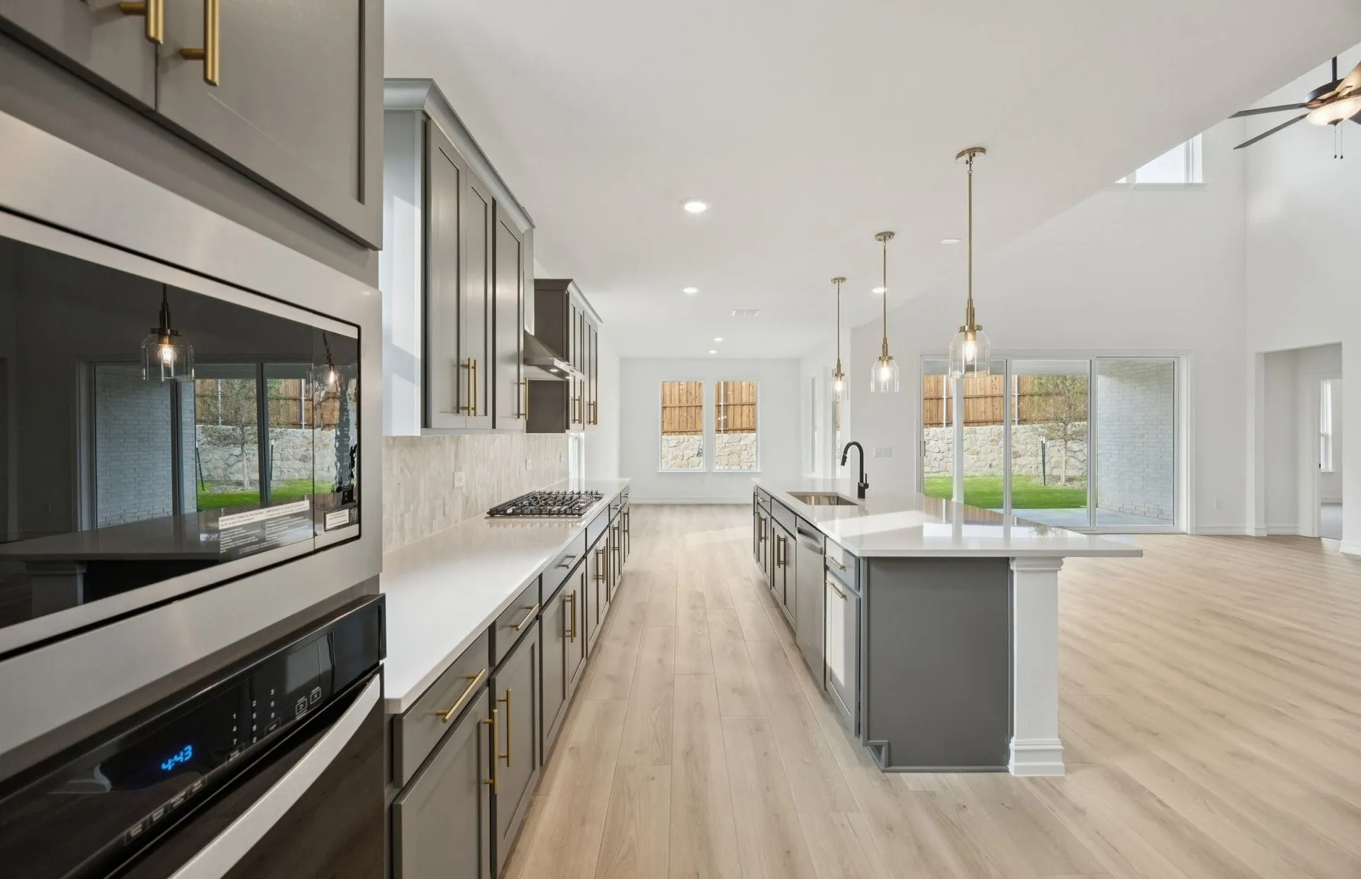 *Floorplan representation, not actual home - Large island overlooking gathering room and dining areas