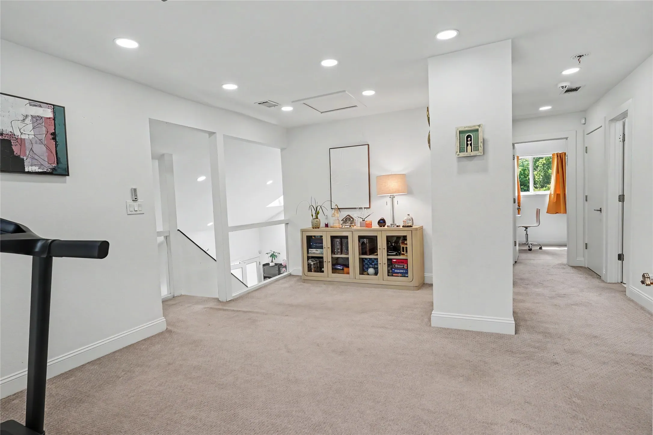 Upstairs game room
