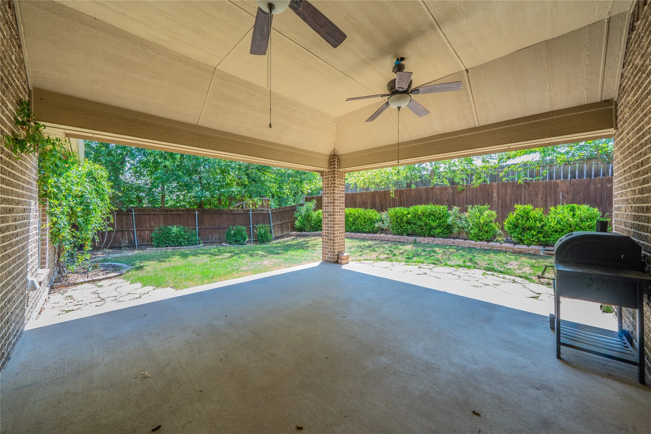 Large covered patio