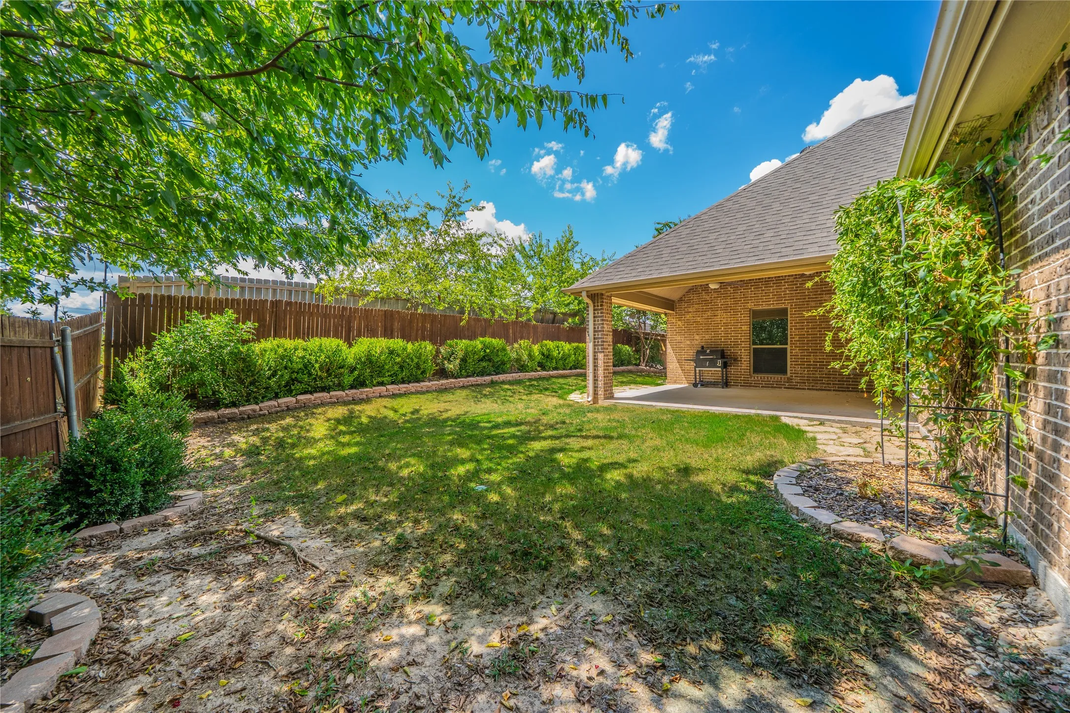 Private back yard.