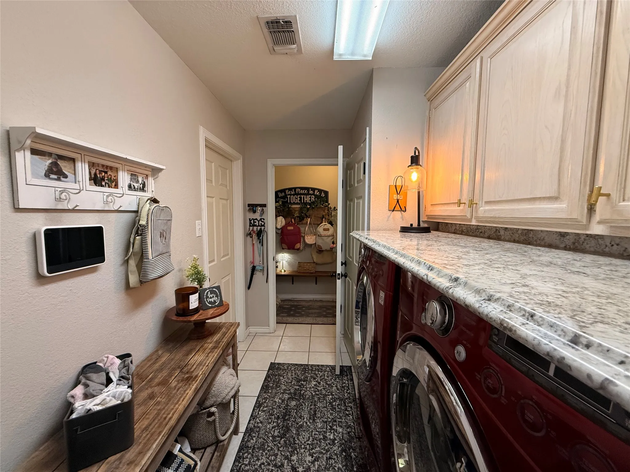 Laundry and mudroom area
