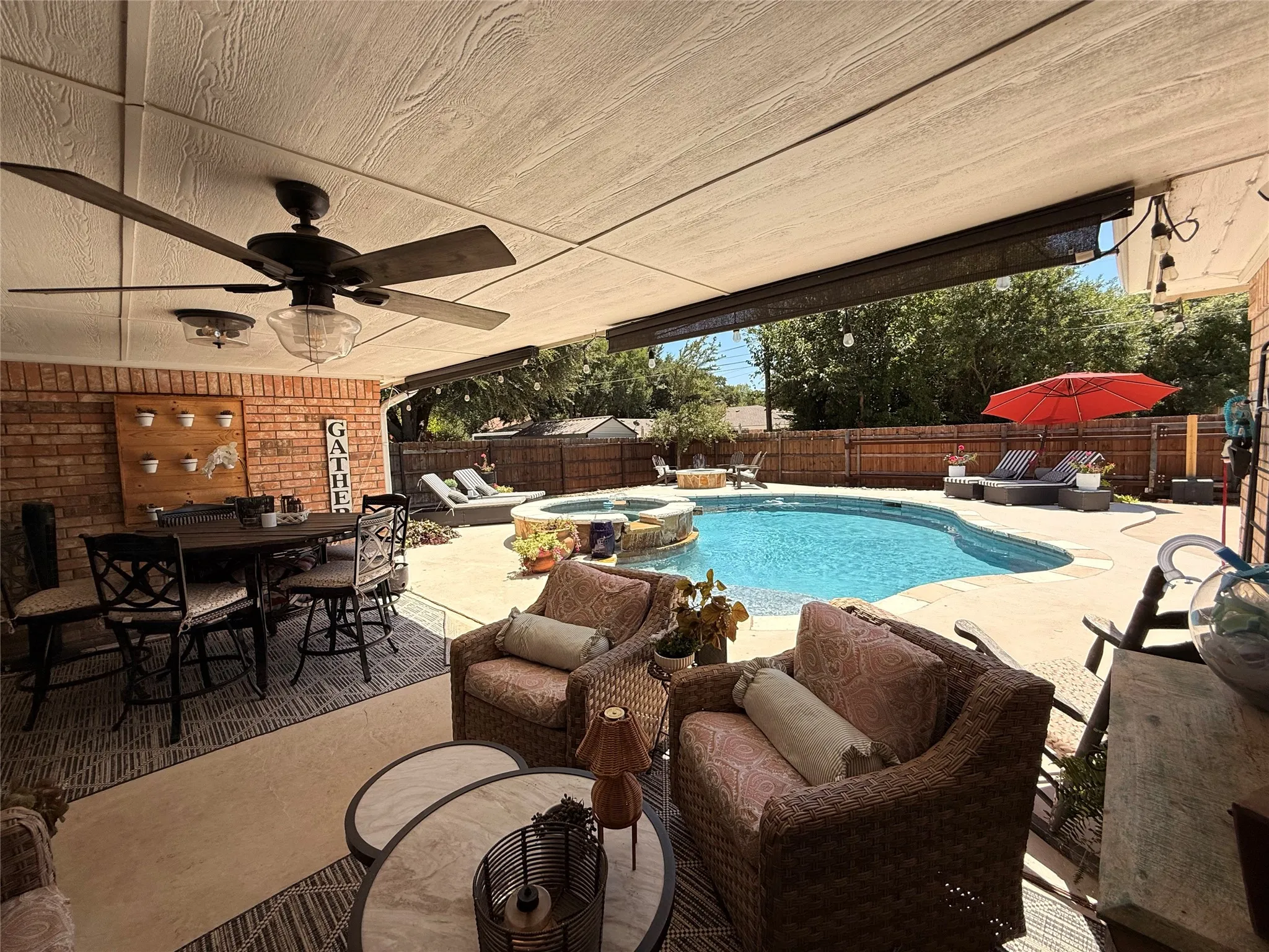 Outdoor seating area