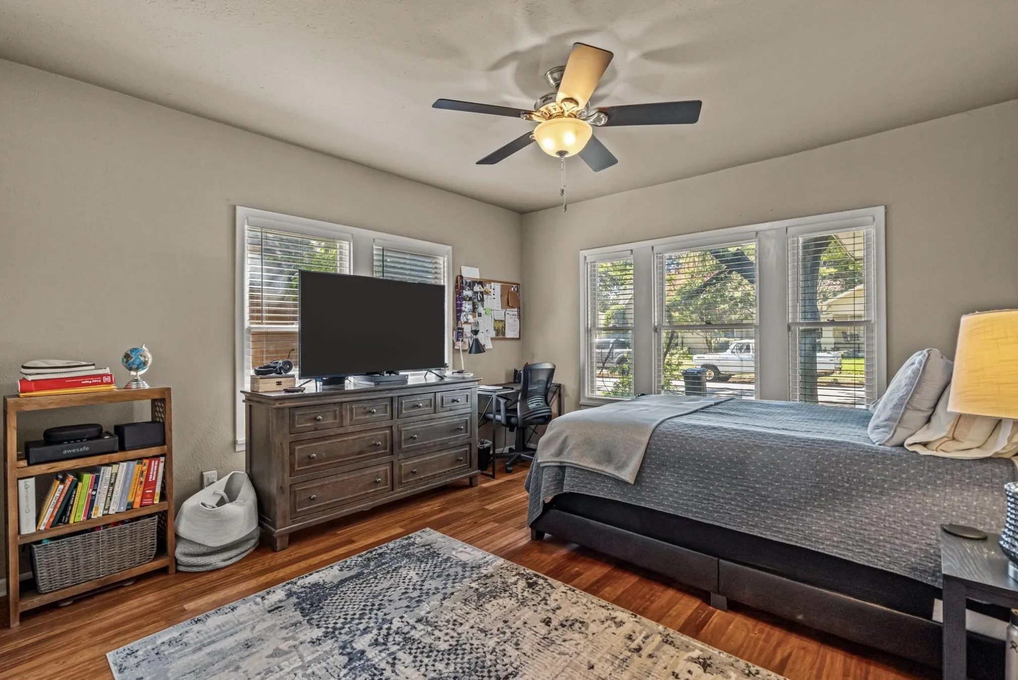 Bedroom 1 with a large closet.