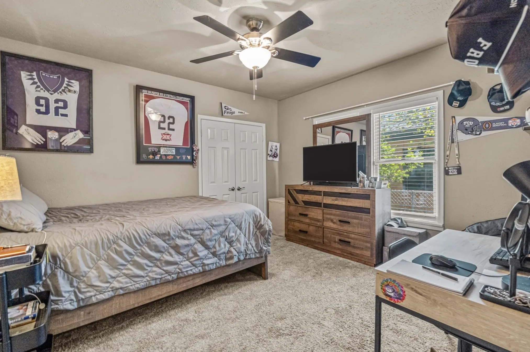 Bedroom 2 with large closet.