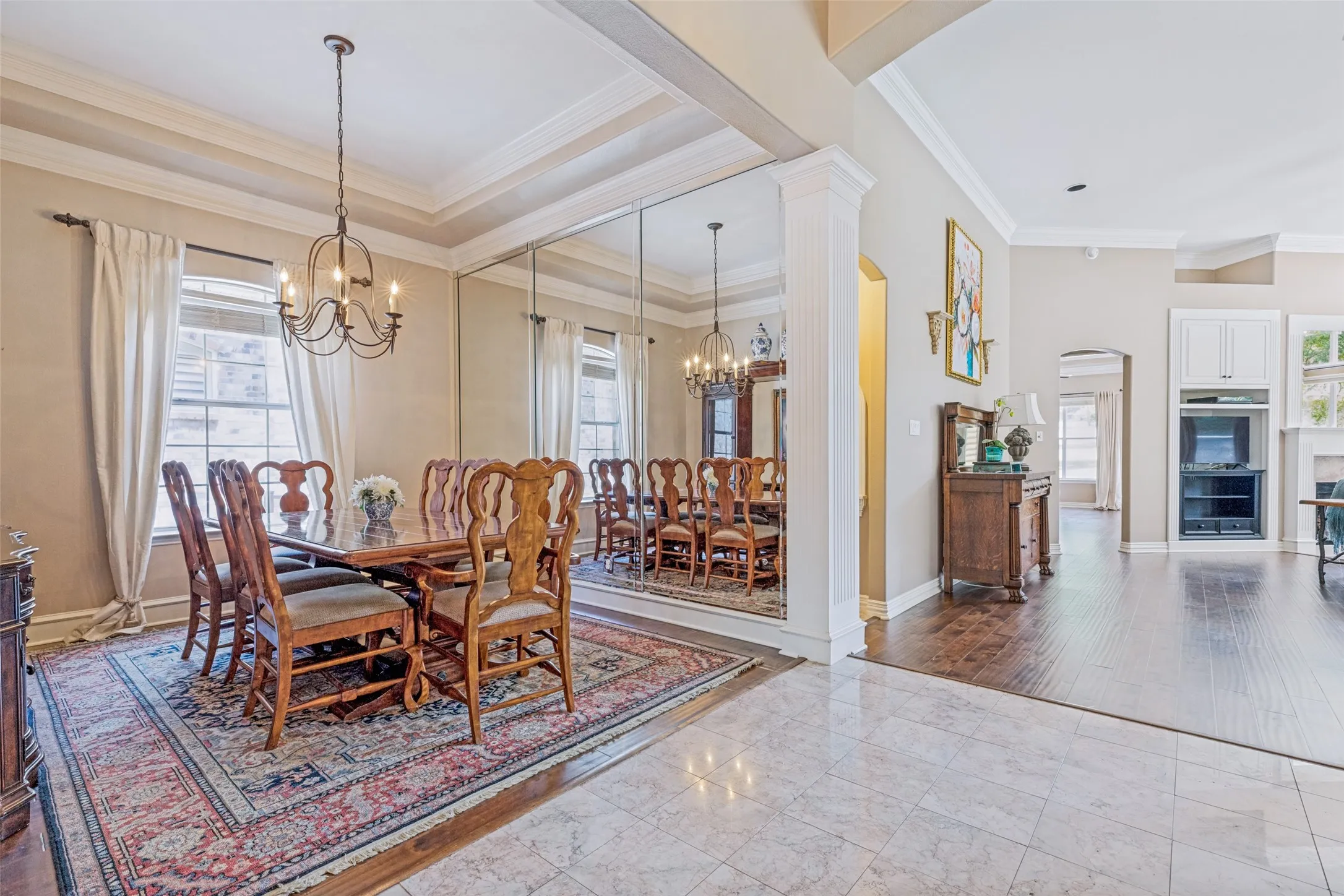 Formal dining room.