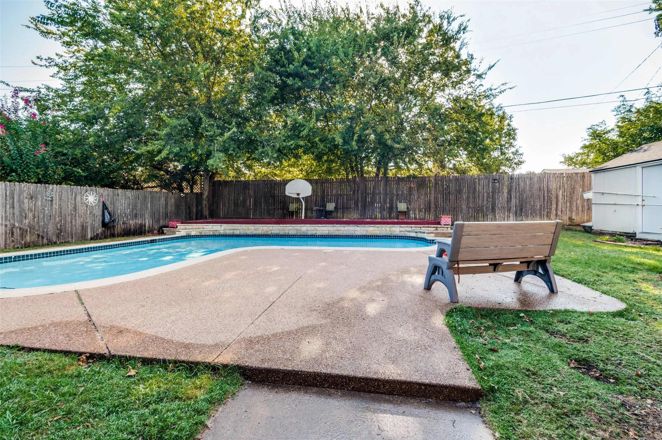 Deck for lounge chairs