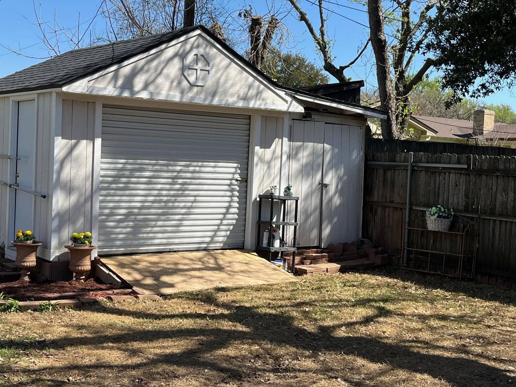 Oversized Storage Shed with Electric