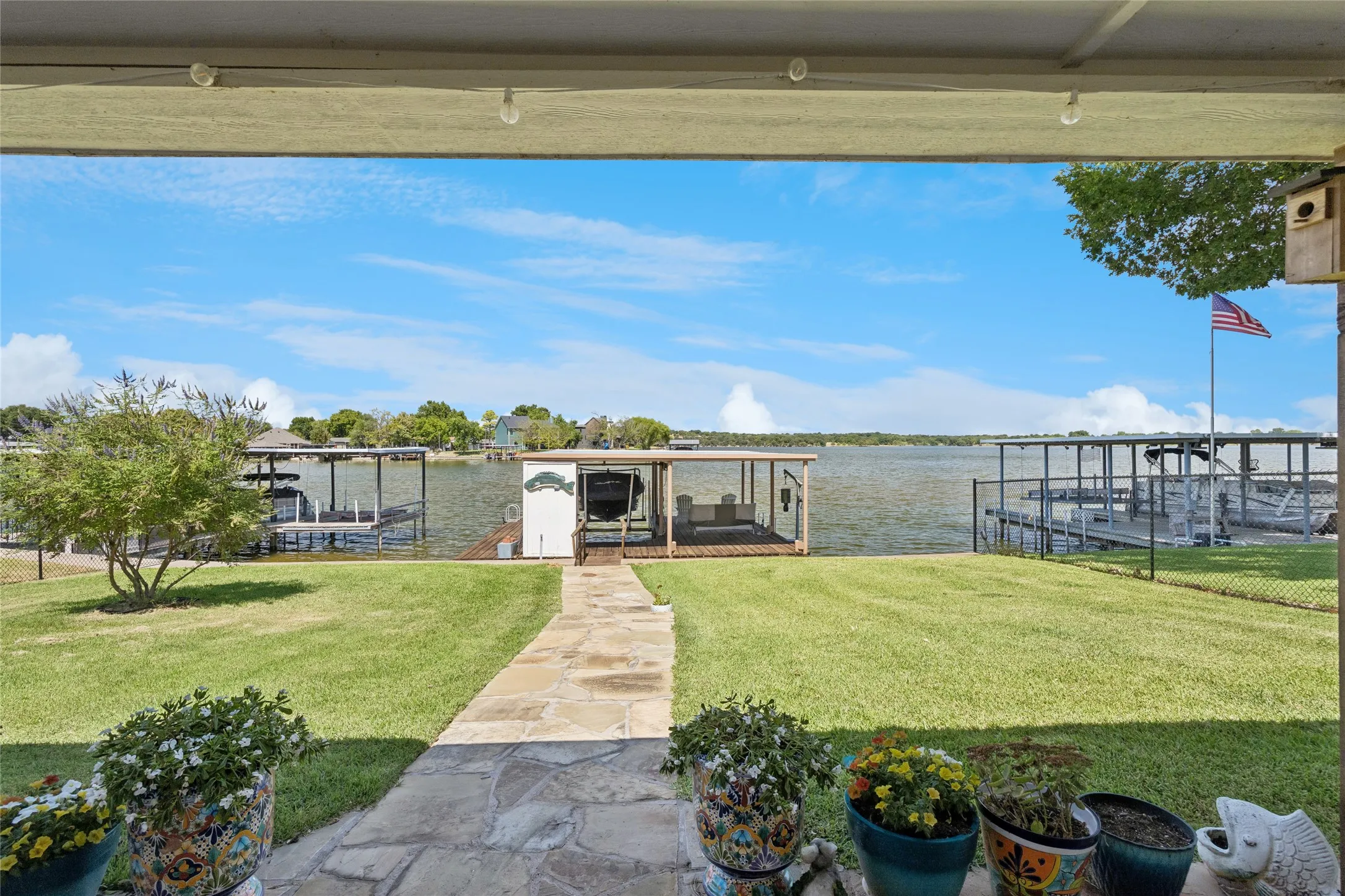 View of Lake from back patio