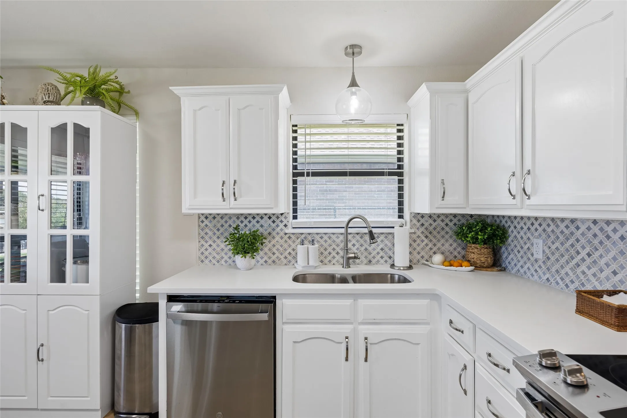 Kitchen with window view