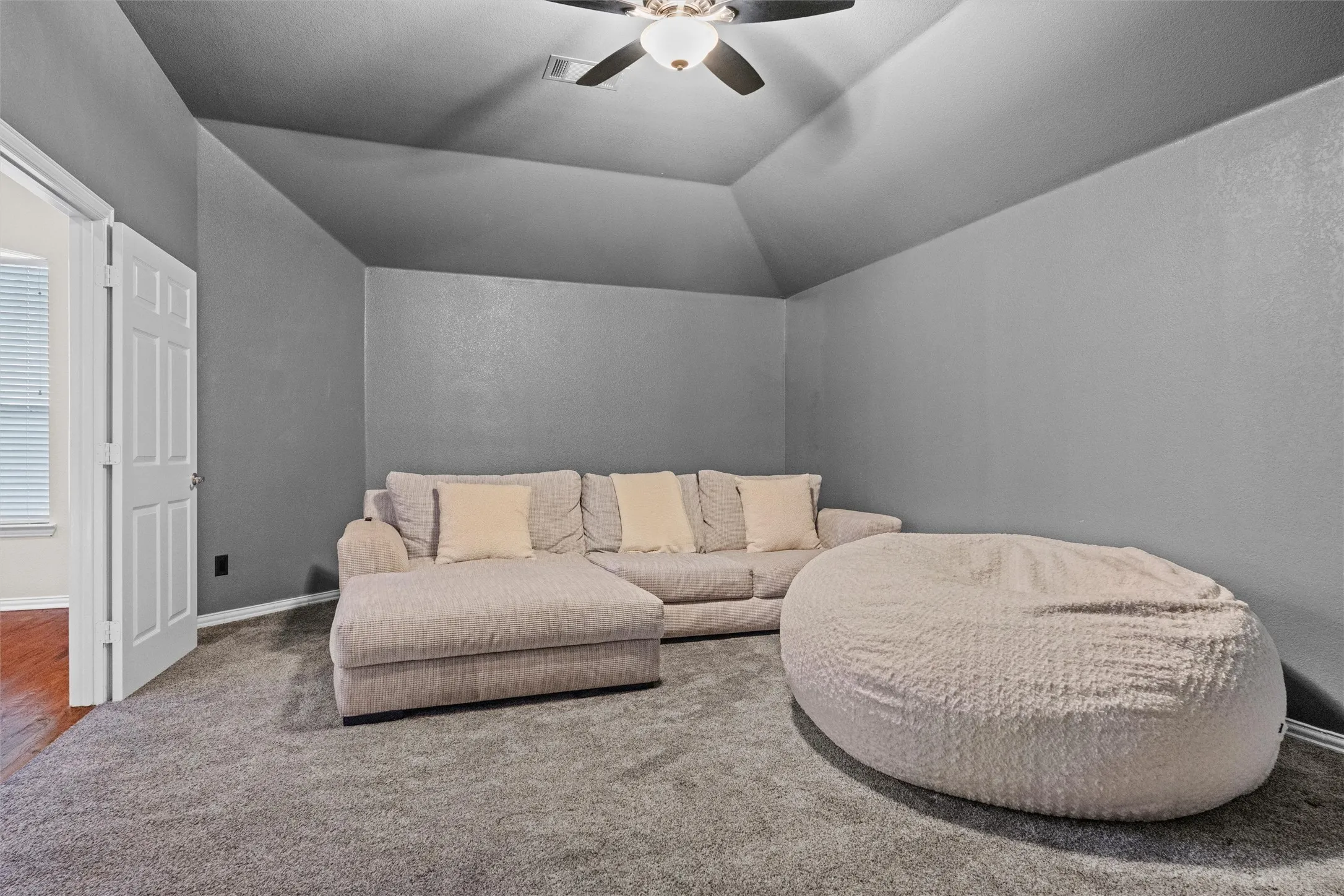 Cozy, inviting media room ready for your favorite flicks or game day!