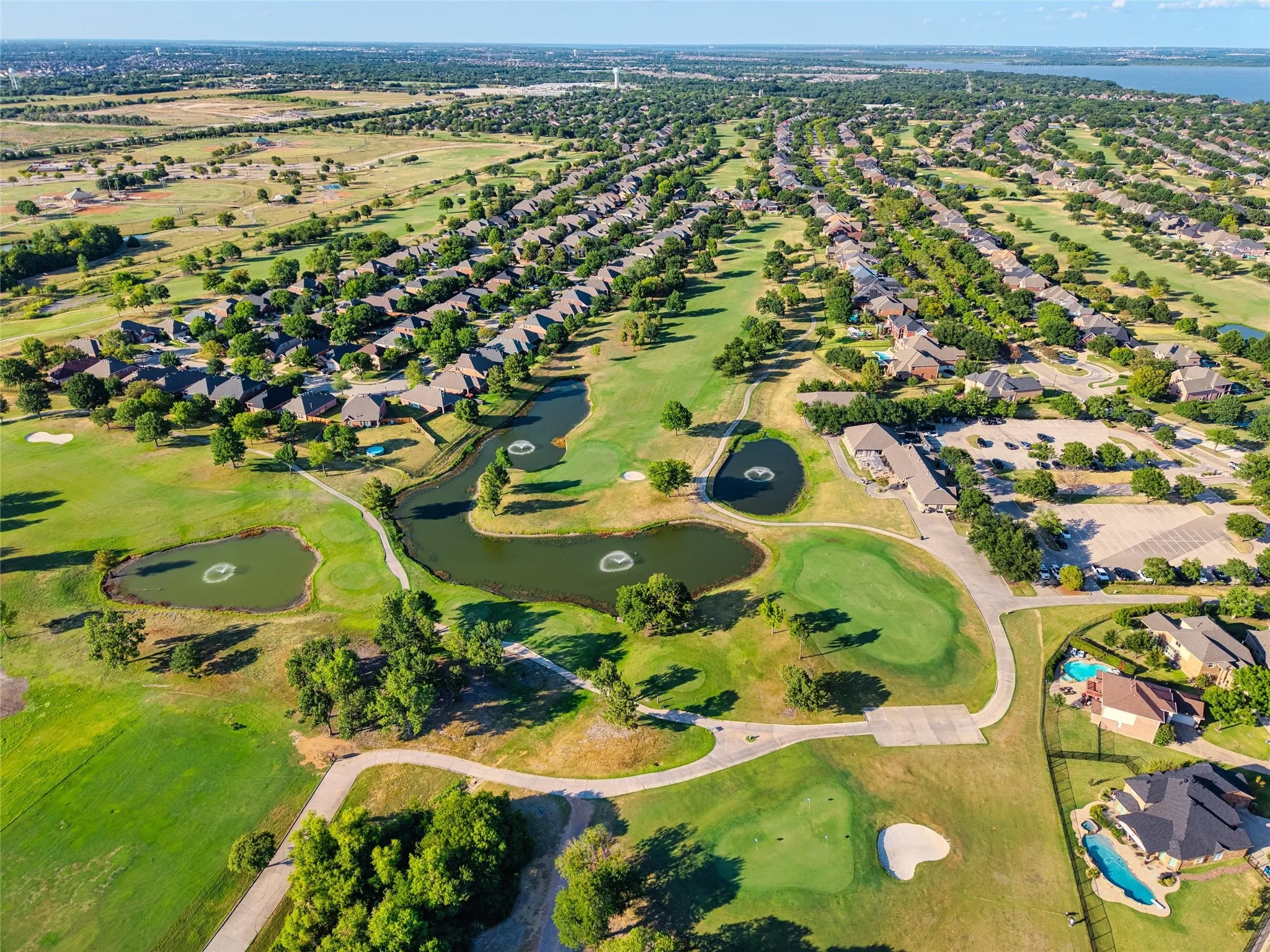 Home situated in the Waterview Golf Community.