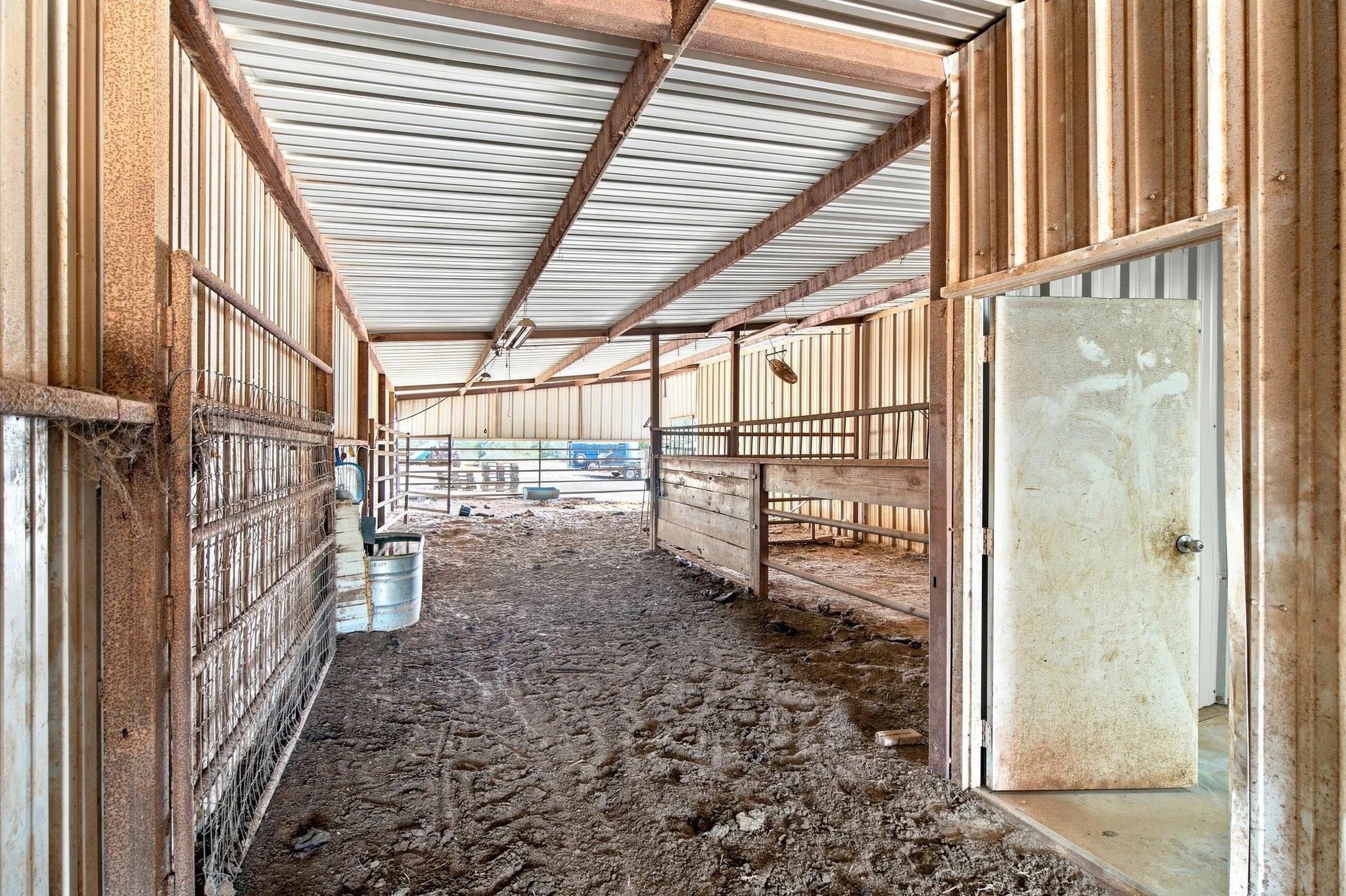 Livestock and horse stall with water and electric