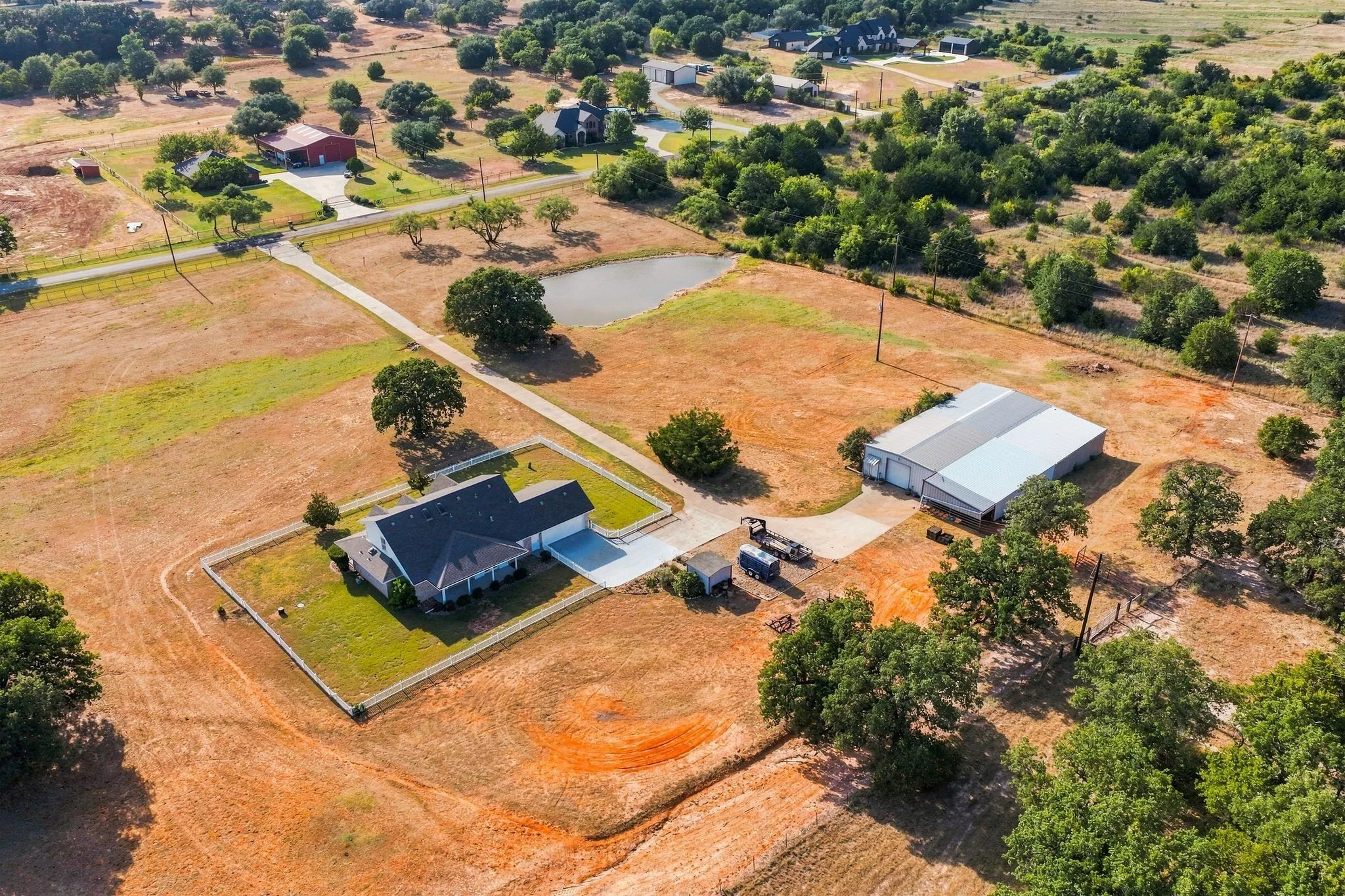 View of property and surrounding neighbors " It's just Gorgeous"