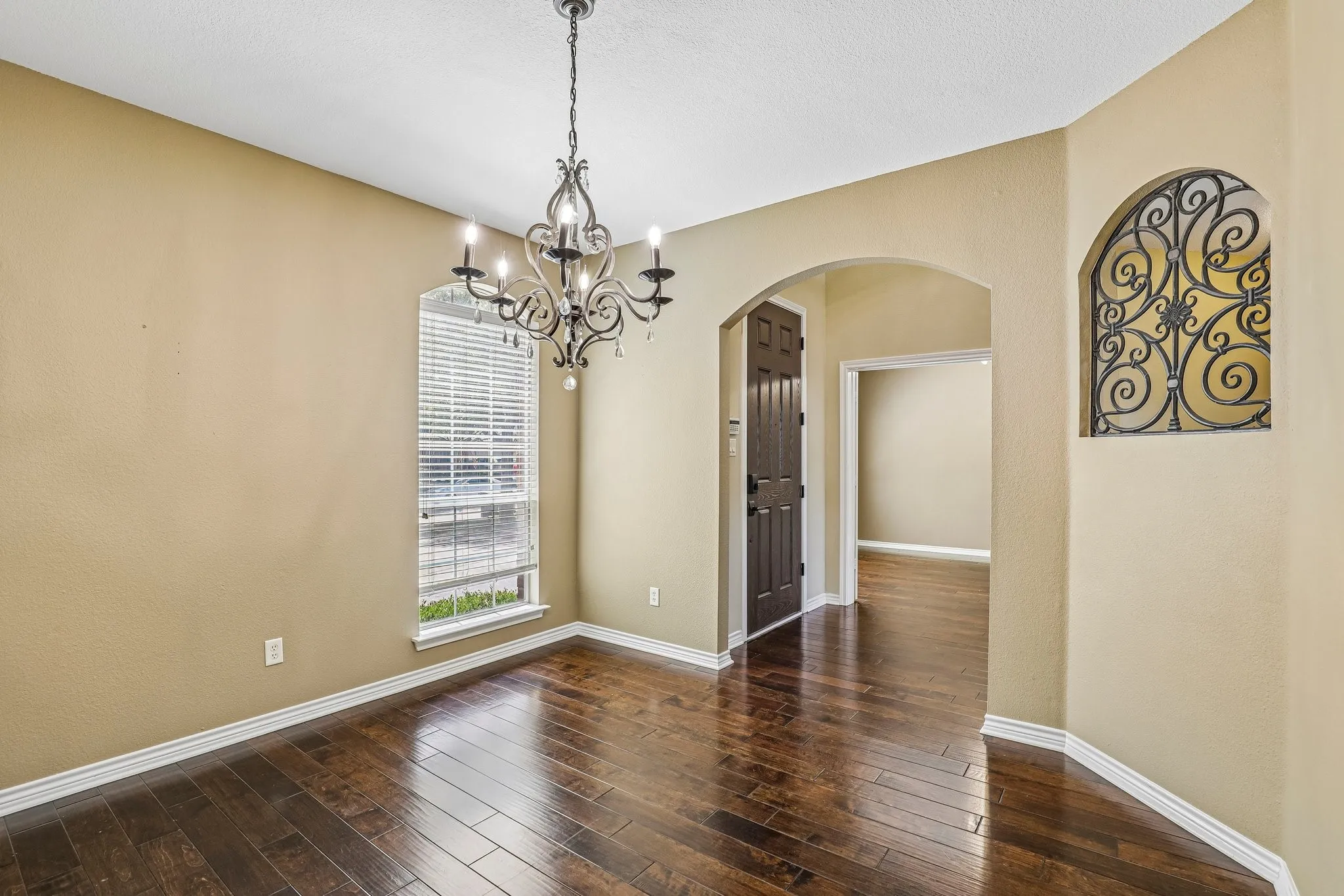 Dining room overlooking the front of the home.
