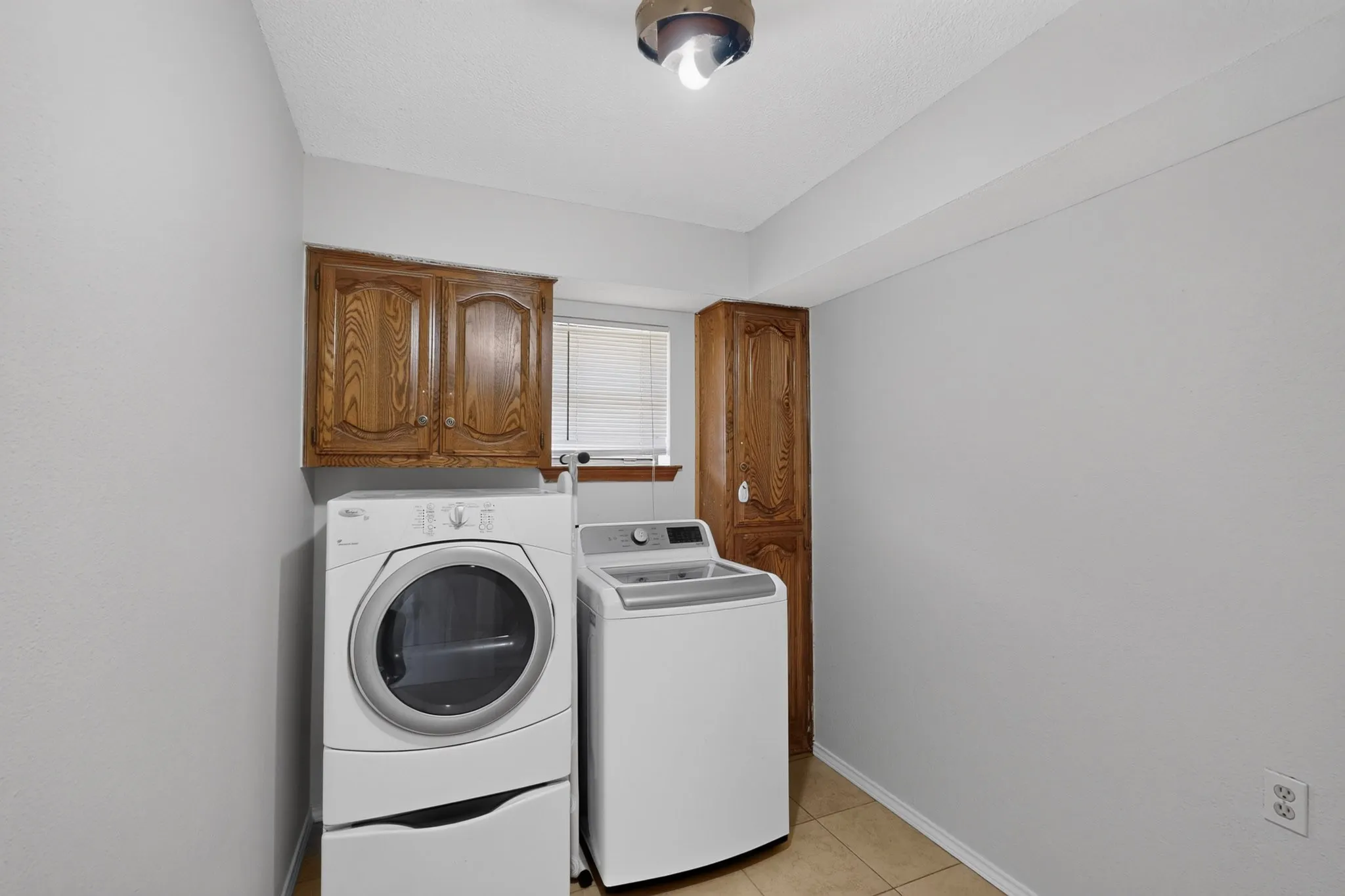 Built-in cabinetry and dedicated utility space