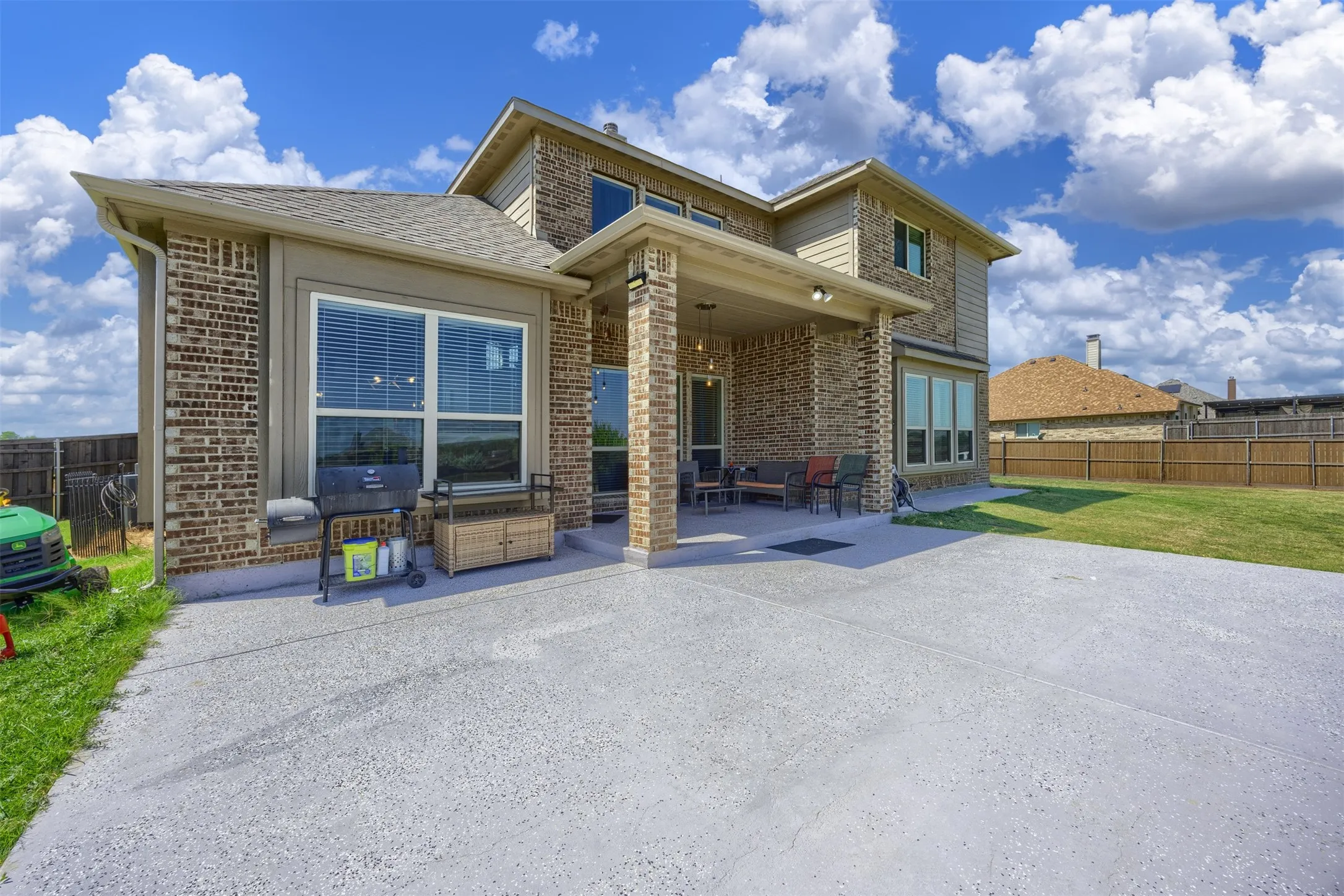 with extended patio
