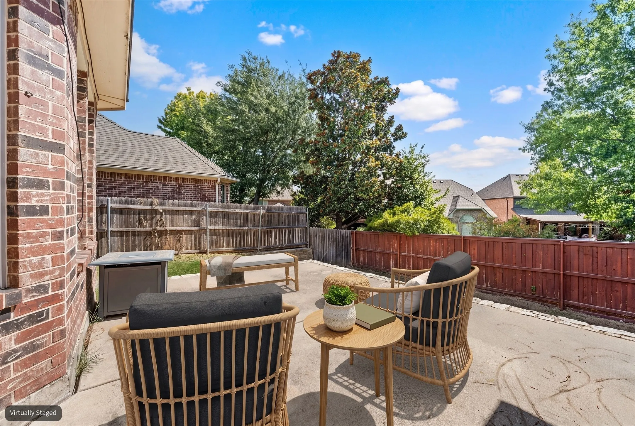 Virtually stage patio for ideas