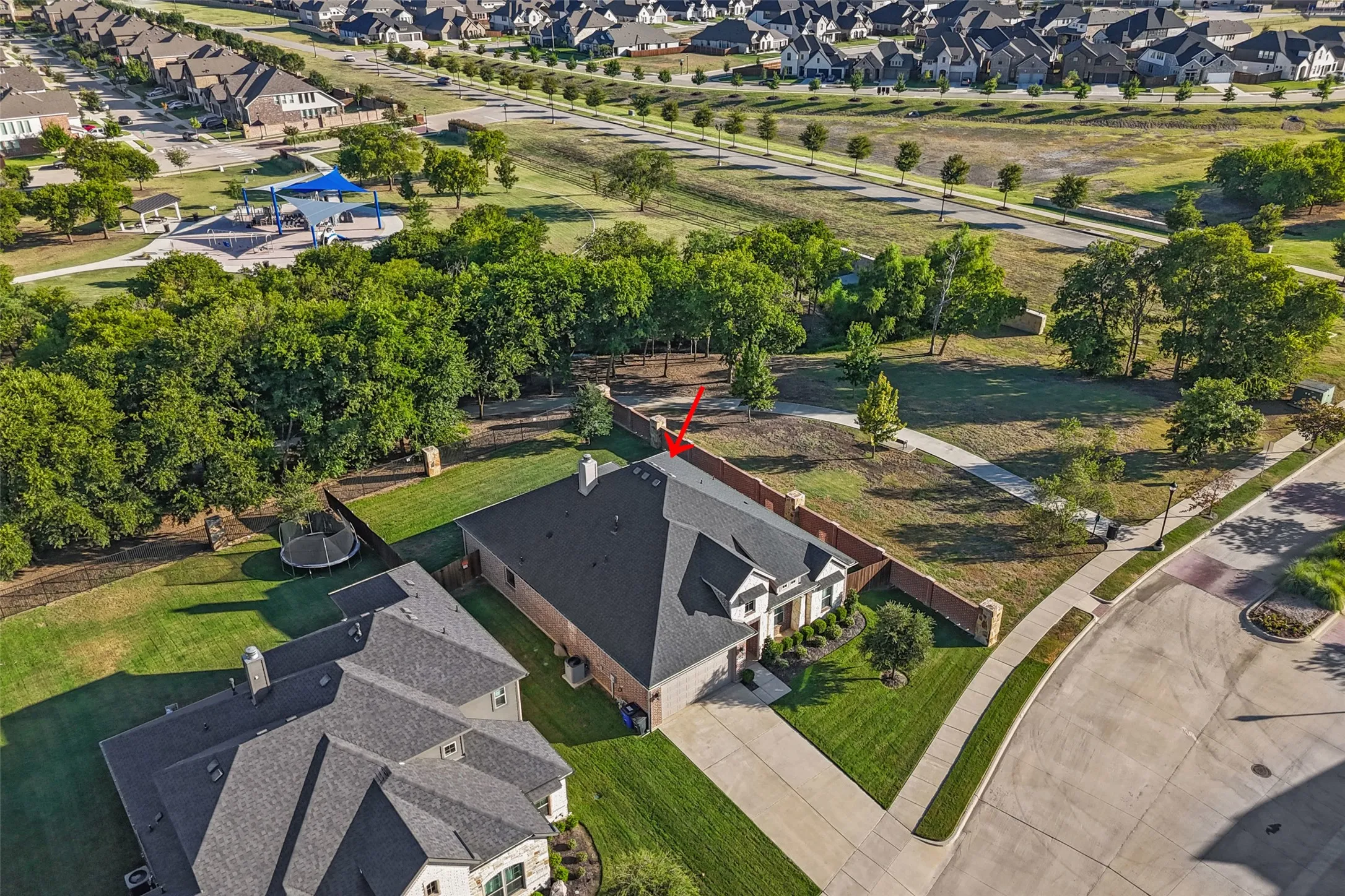 Great curb appeal with only one next door neighbor and green space behind