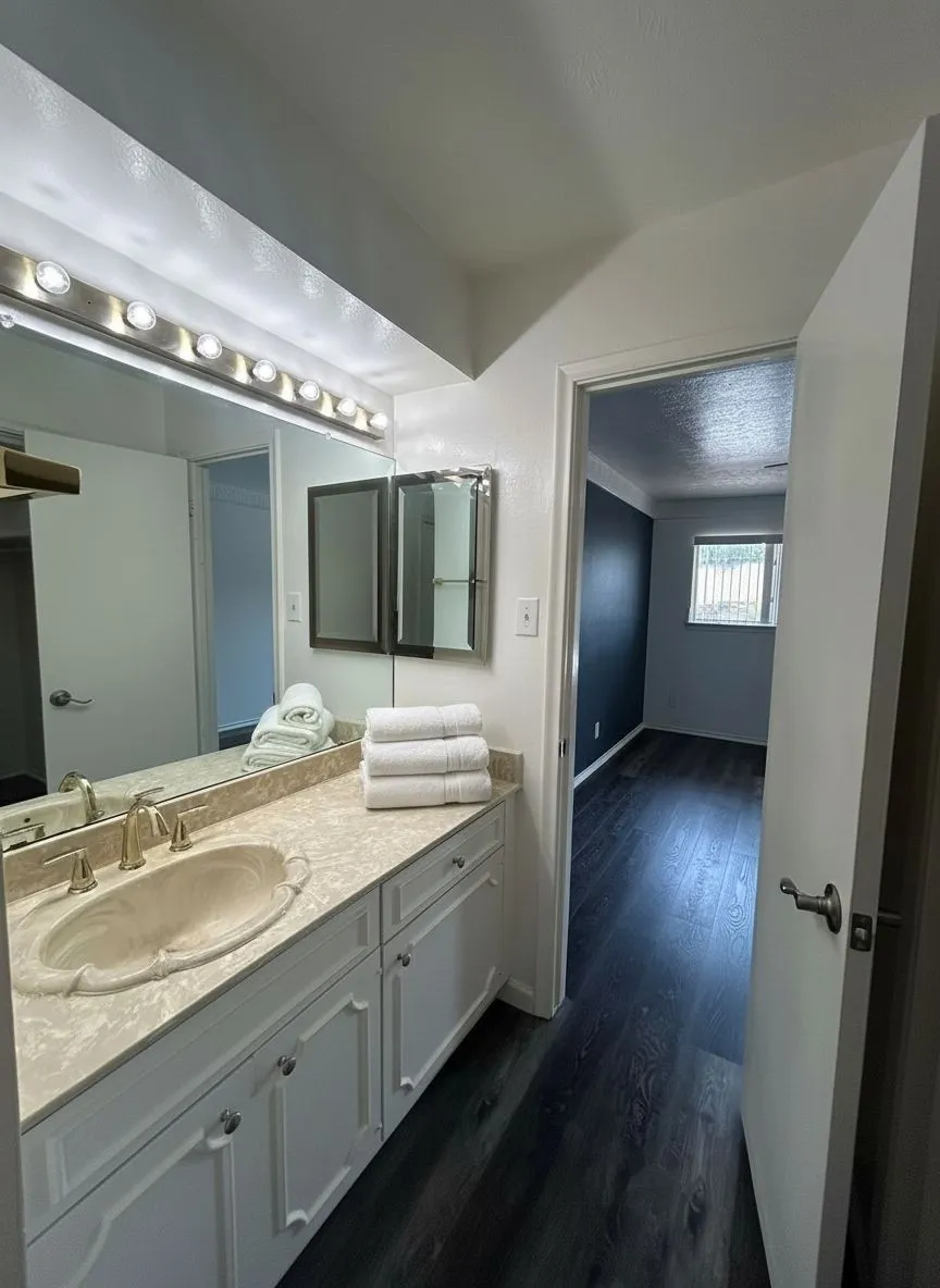 Virtually Staged Primary Bathroom