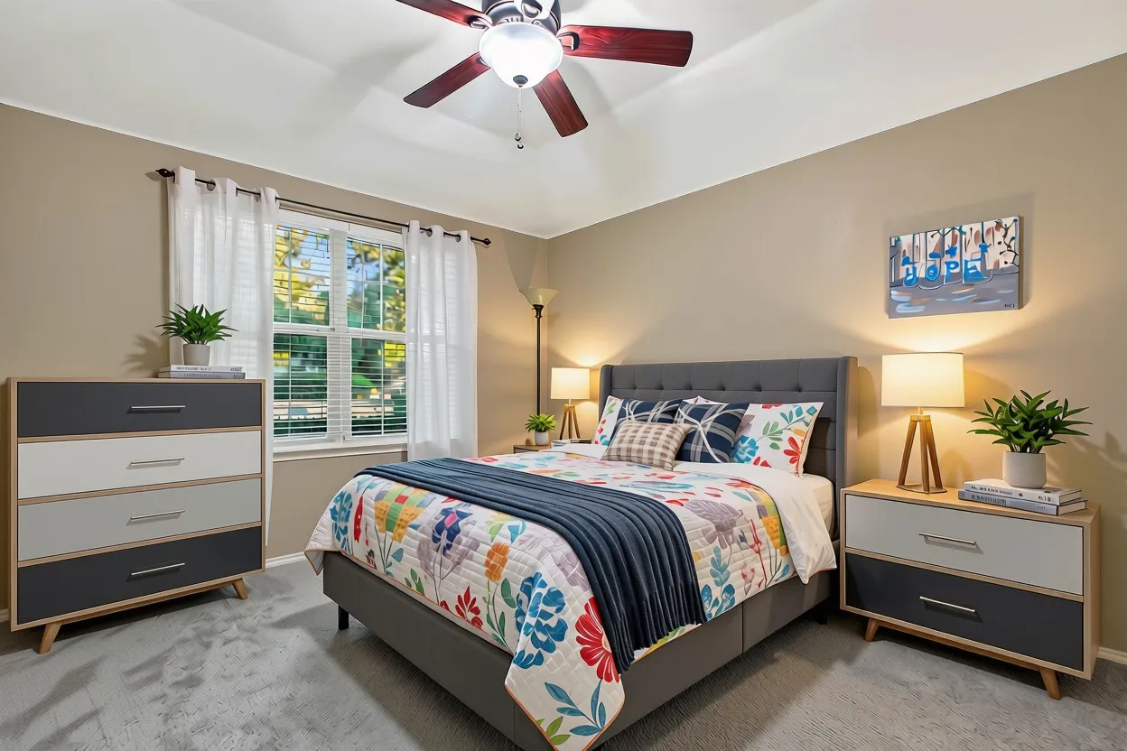 Recessed lighting and ceiling fan fixture