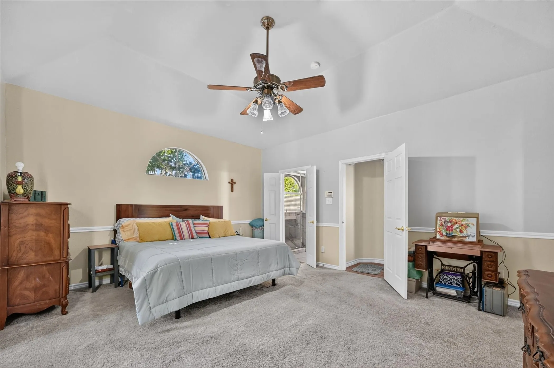 Spacious Master bedroom with seating area