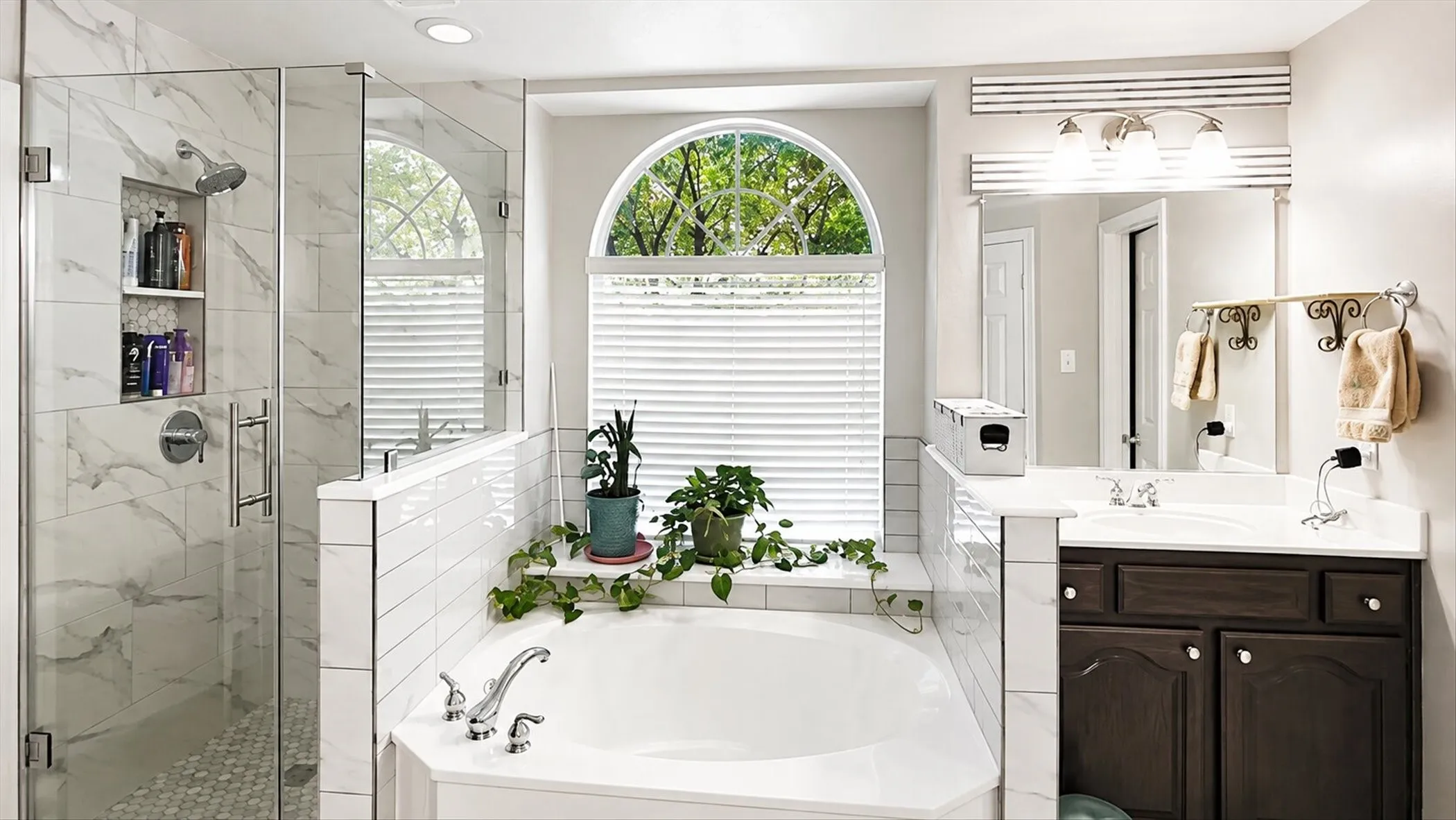 Brand new master shower