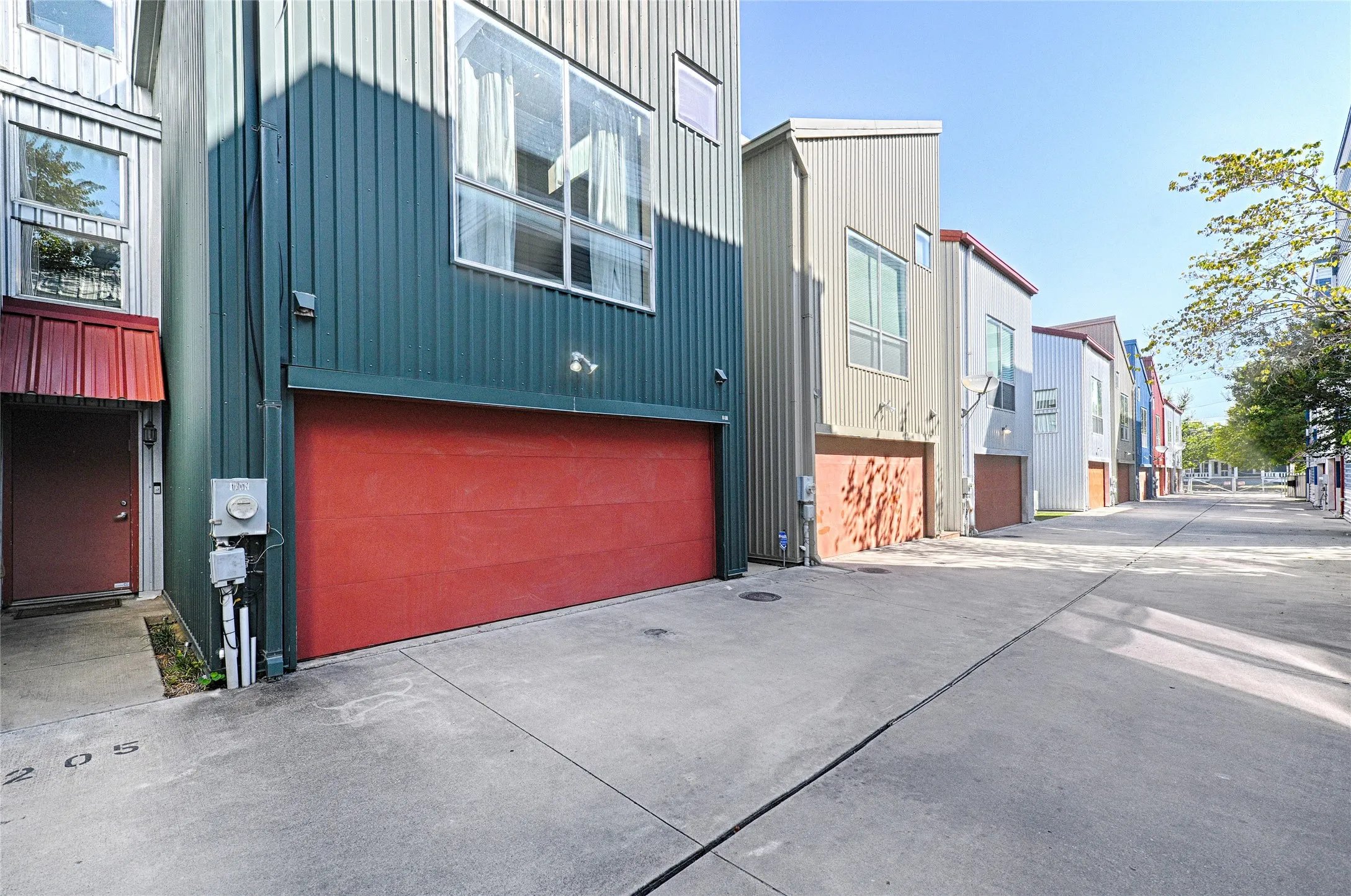 Urban Lofts - a small private gated street