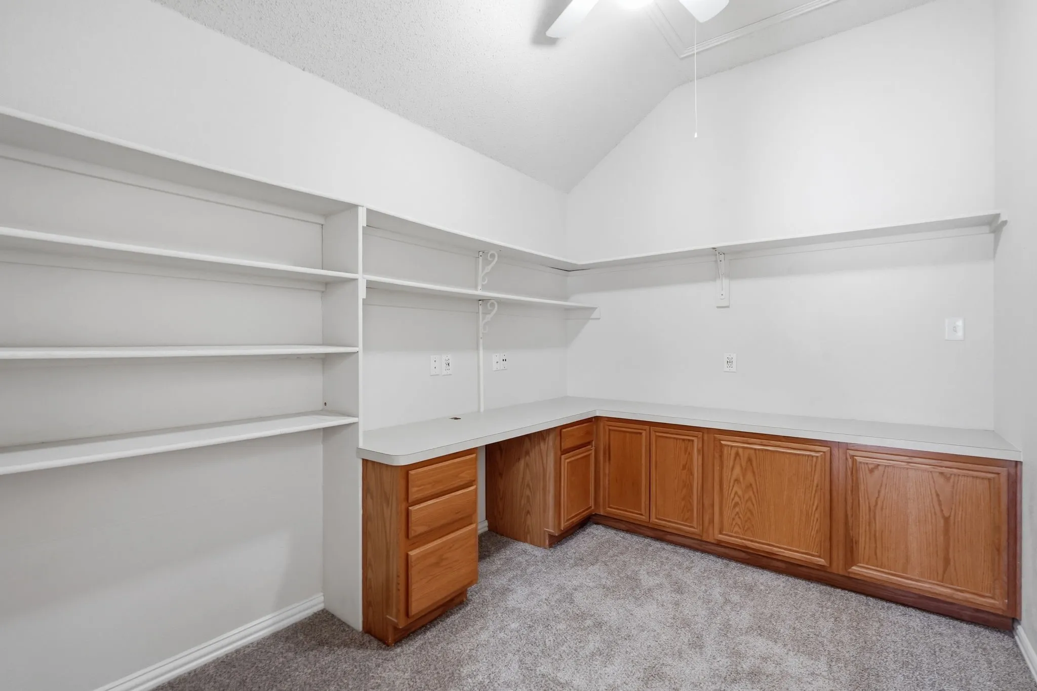 Bonus room with built-in study area