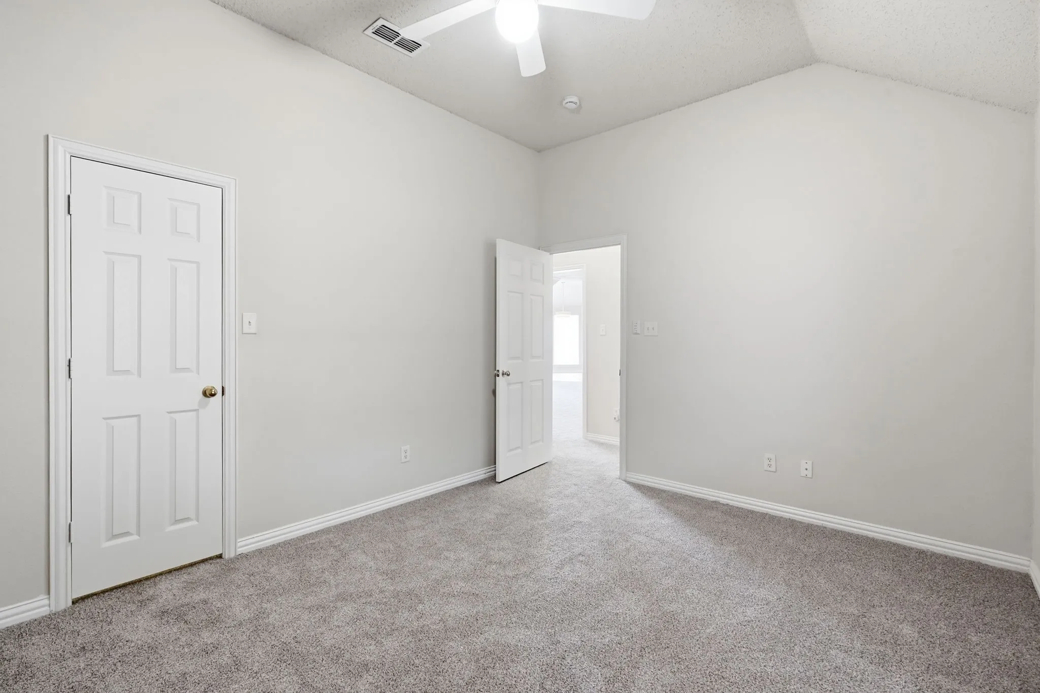 Bedroom with walk-in closet