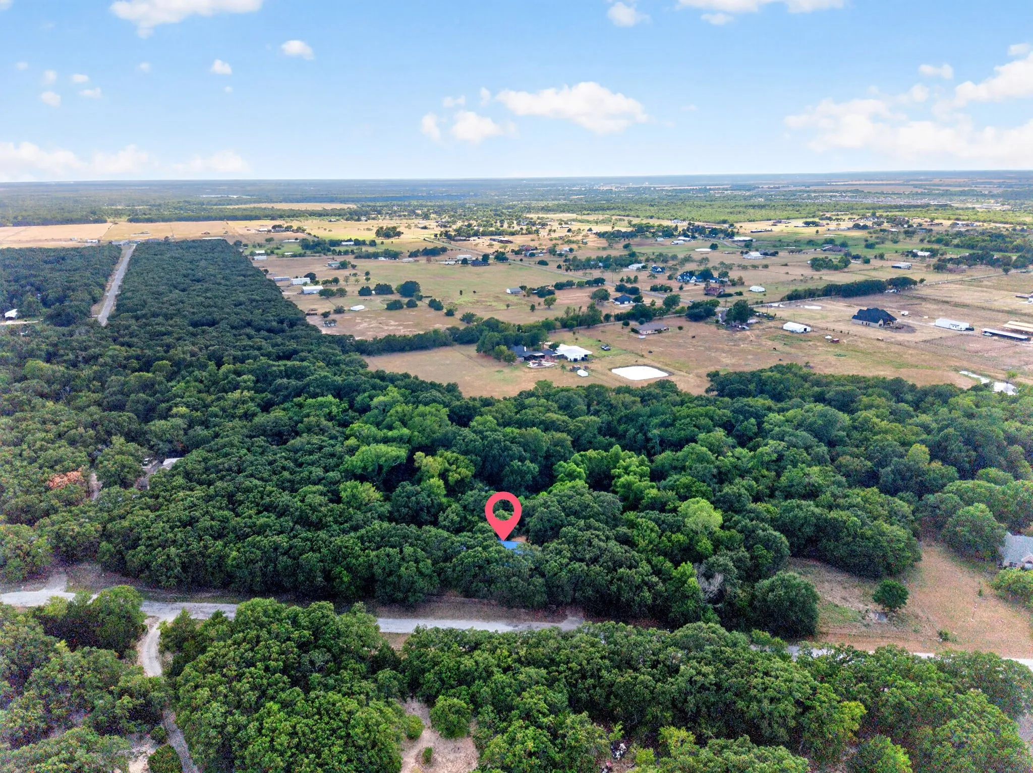 Expansive treed parcel with road frontage