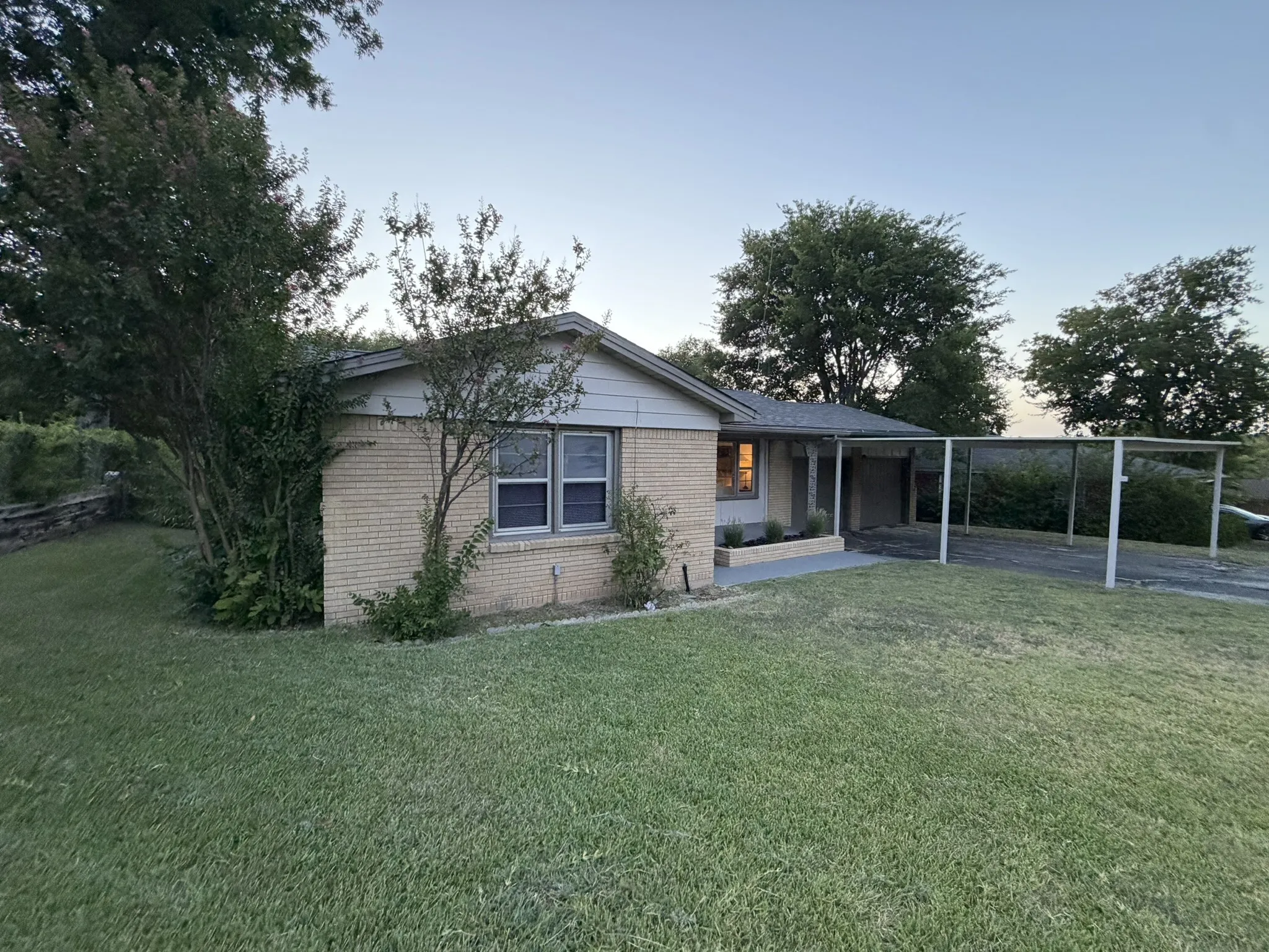 Large front yard