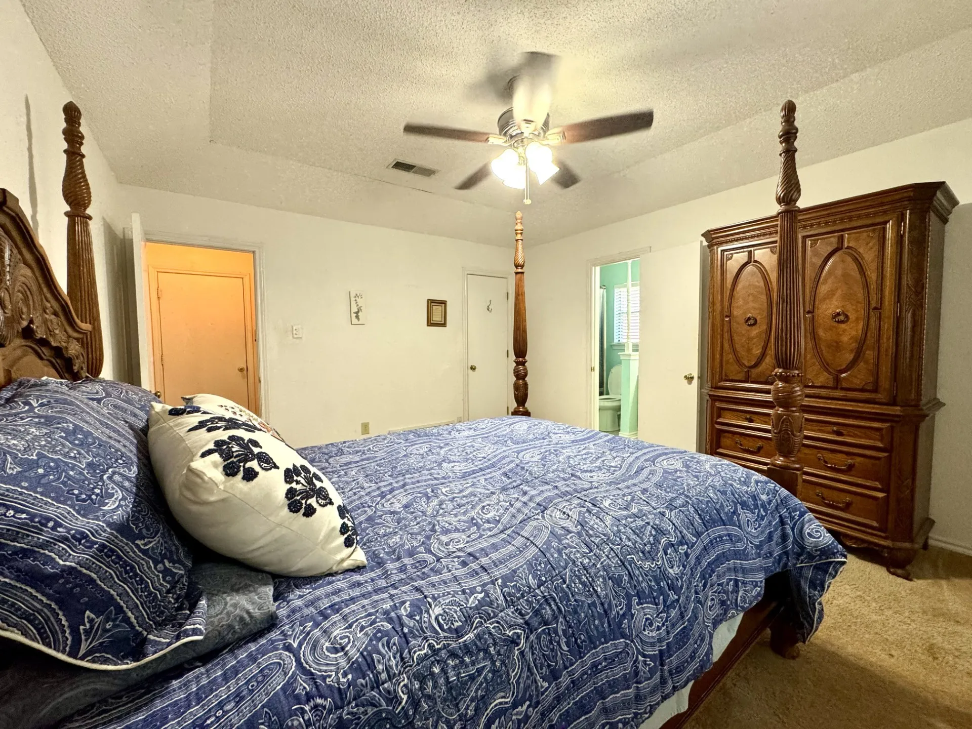 Primary Bedroom with private Ensuite Bath is near Laundry Room...