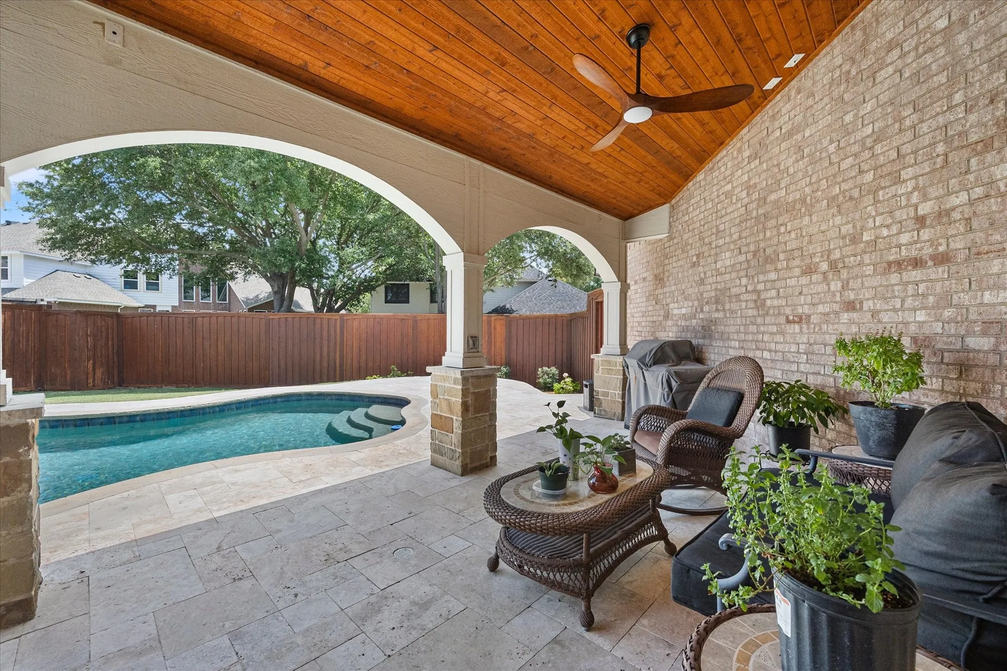 Covered patio