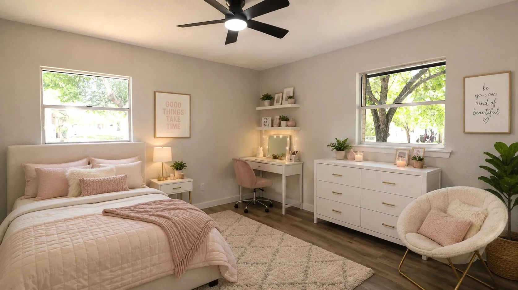 Secondary Bedroom 2 Staged