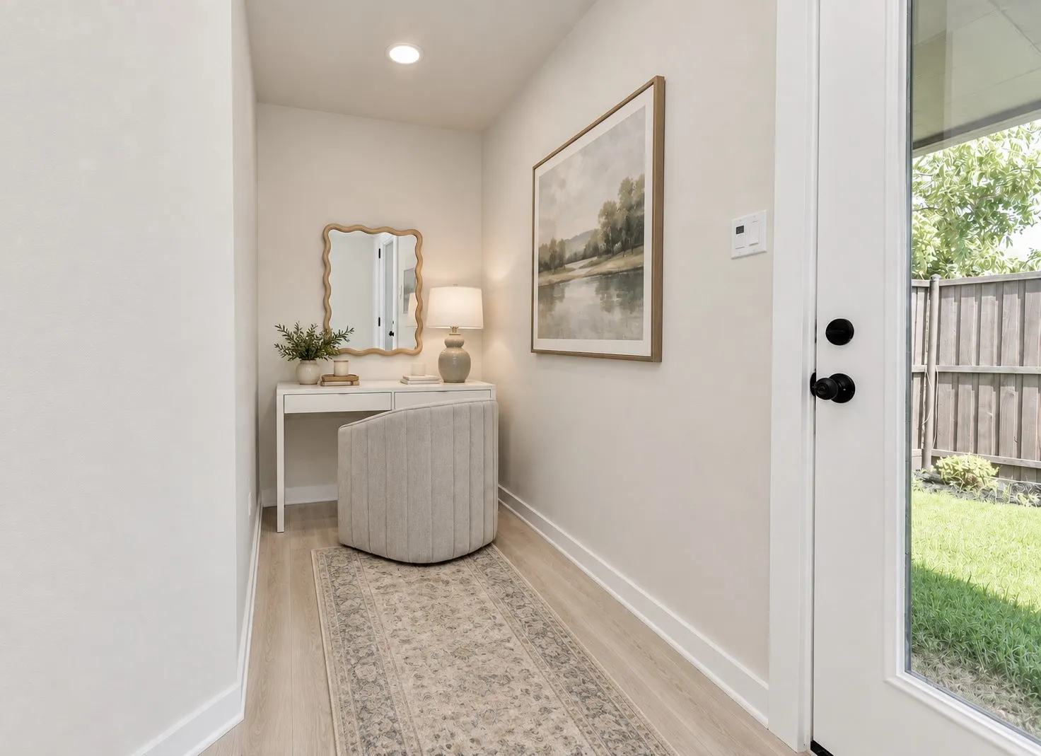 Writing/Reading Nook in Primary Bedroom with door to private sanctuary/yard