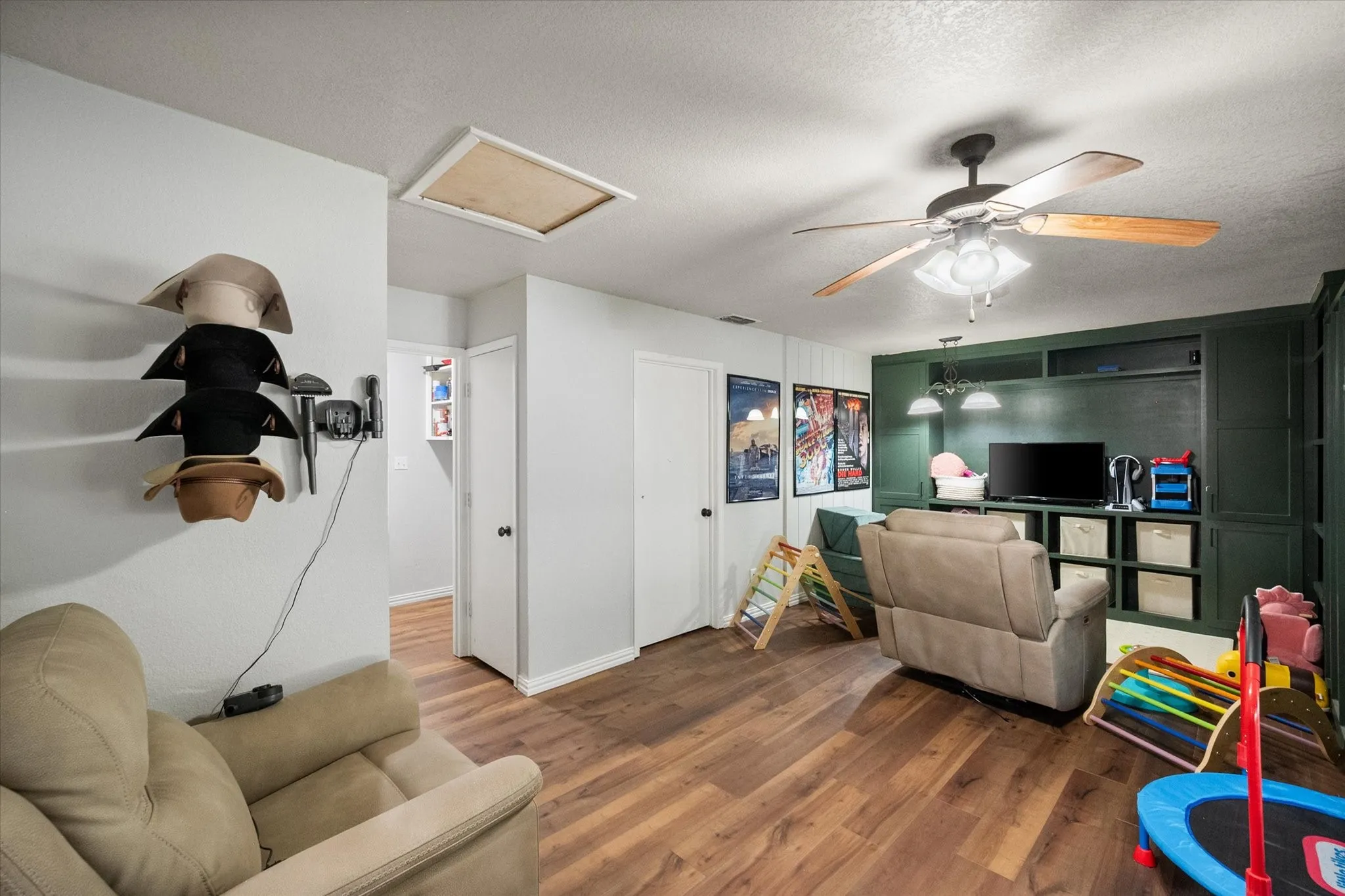 With built in Murphy bed