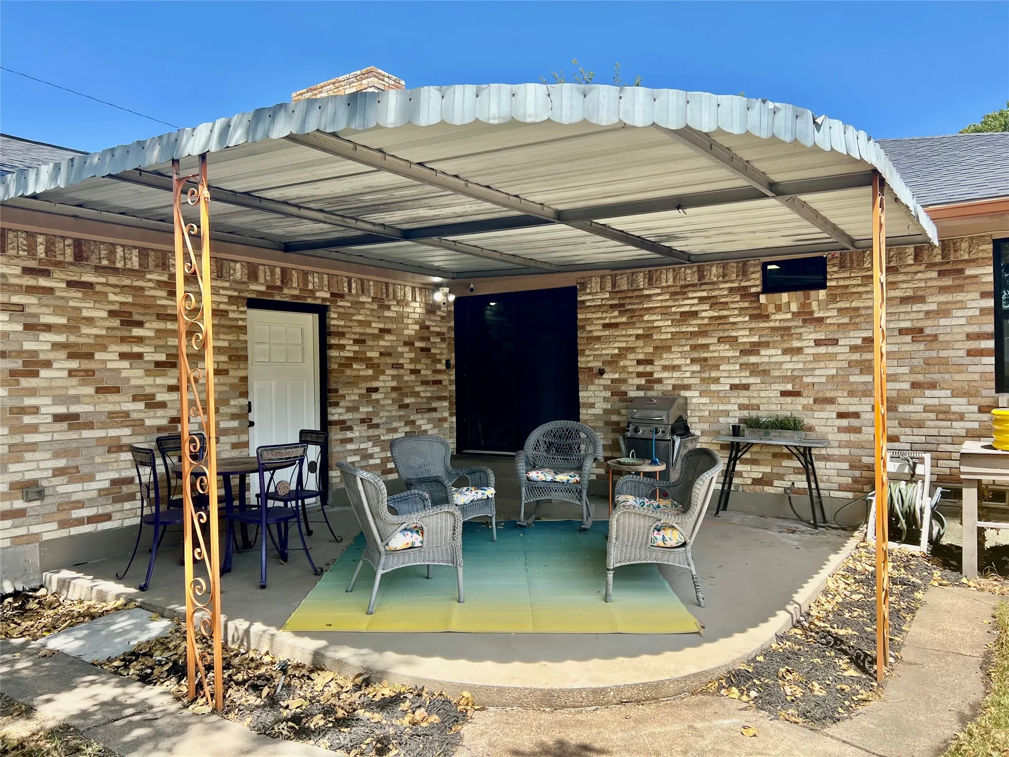 Another view of the covered back patio.
