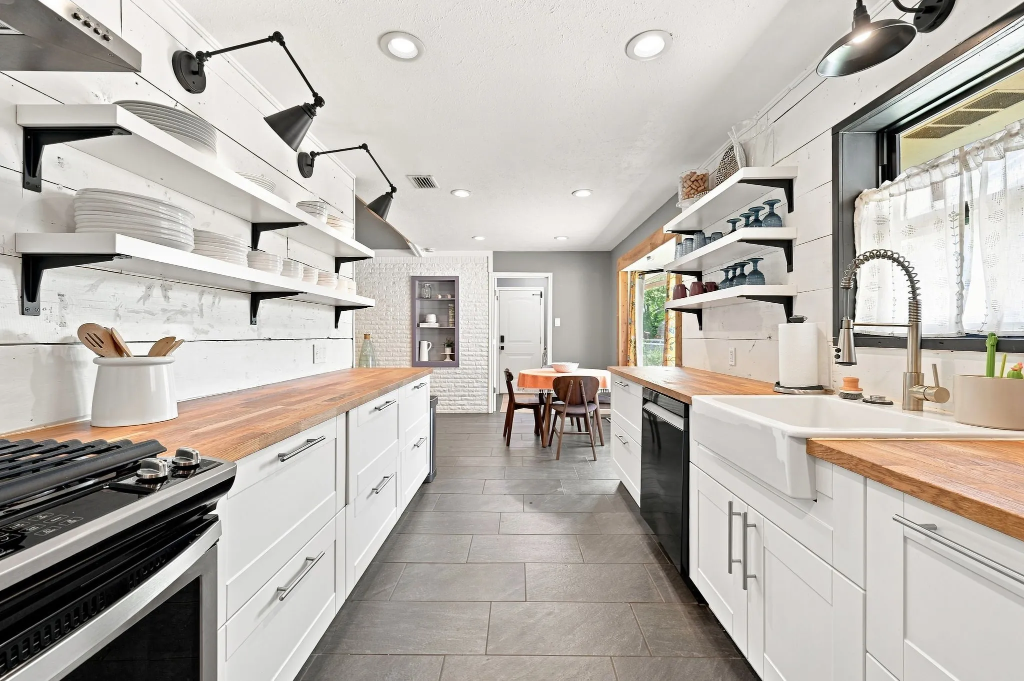 Decorative shelving & lighting for all your display wear.