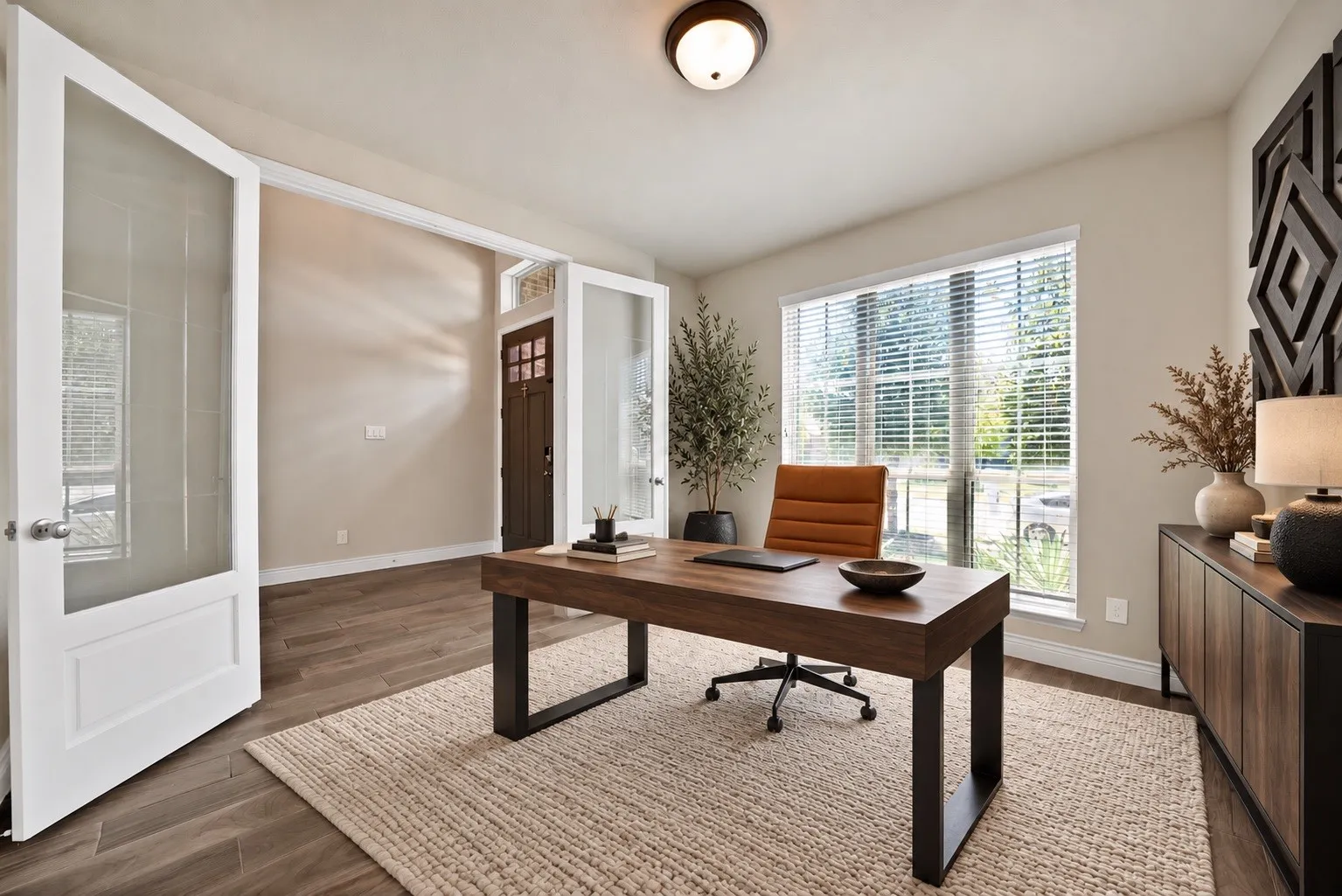 Virtually staged office