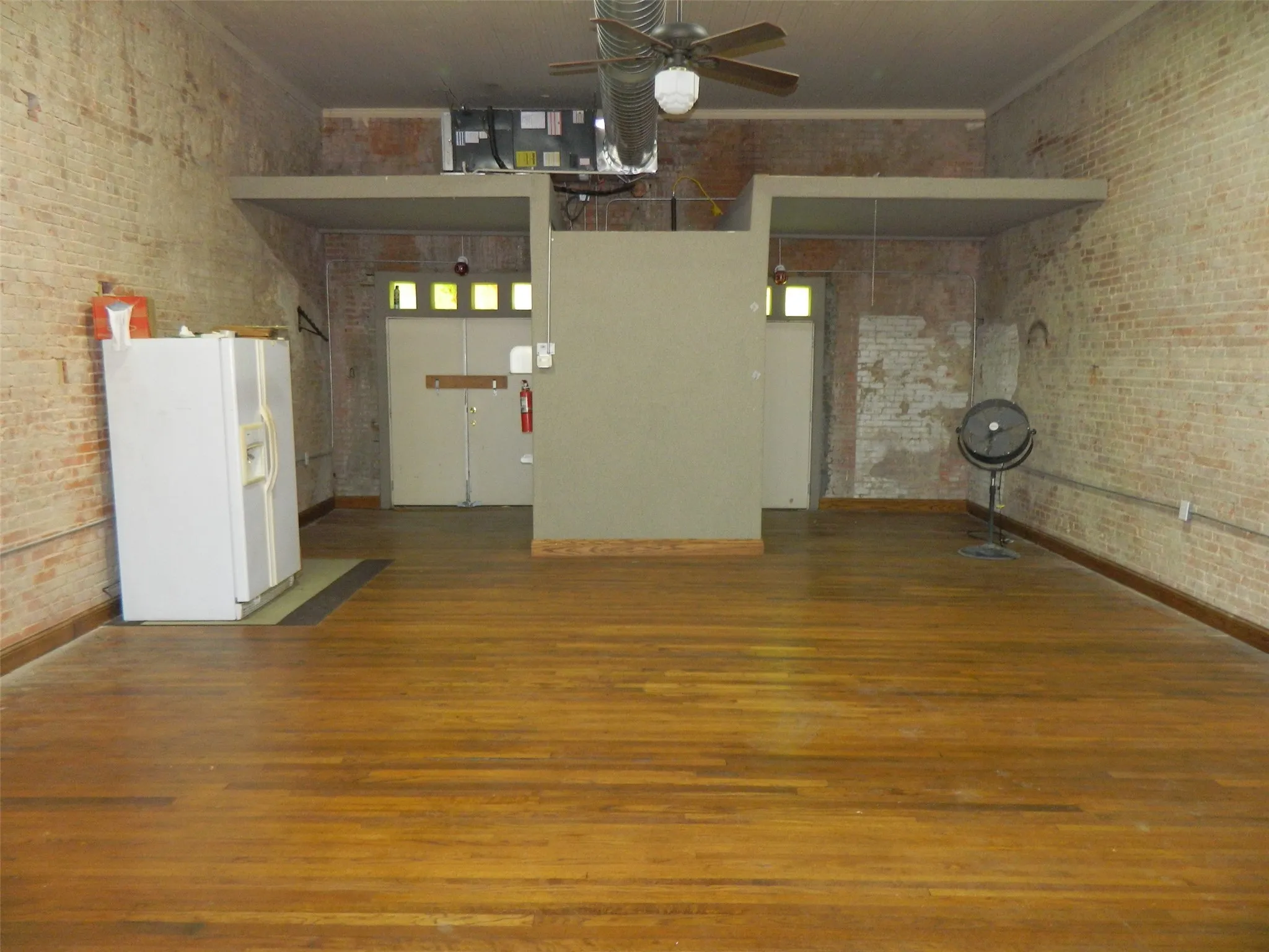 Inside back of building  A/C & Heat
